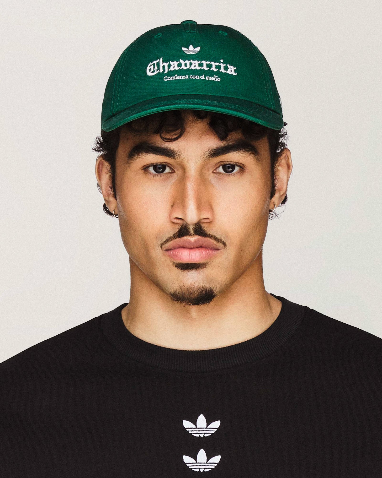 Willy Chavarria x adidas Logo Hat Collegiate Green Caps KW7336 On Model View 1 | Overkill