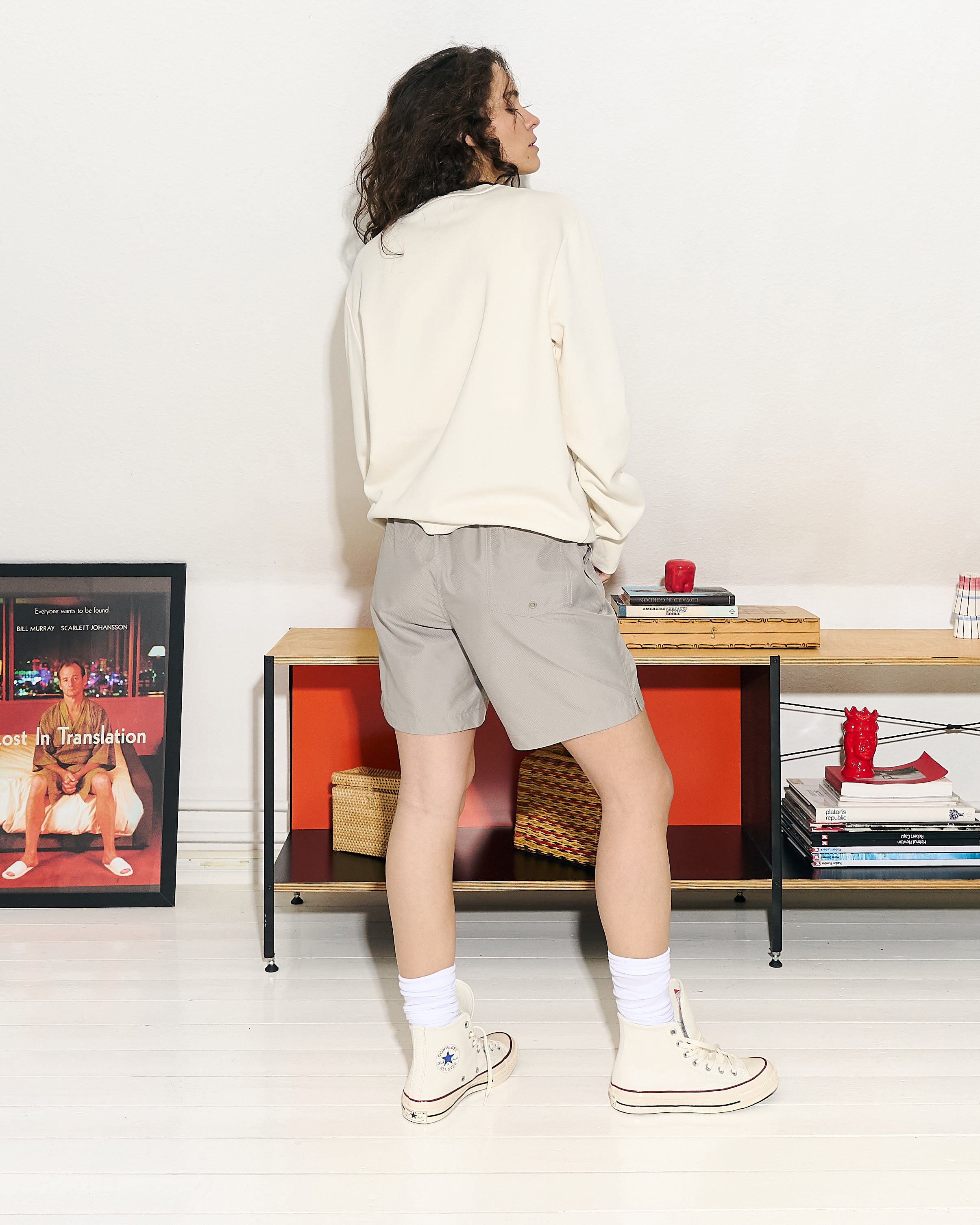 Fred Perry Embroidered Champion Sweatshirt Ecru Sweatshirts Detailfoto | Overkill