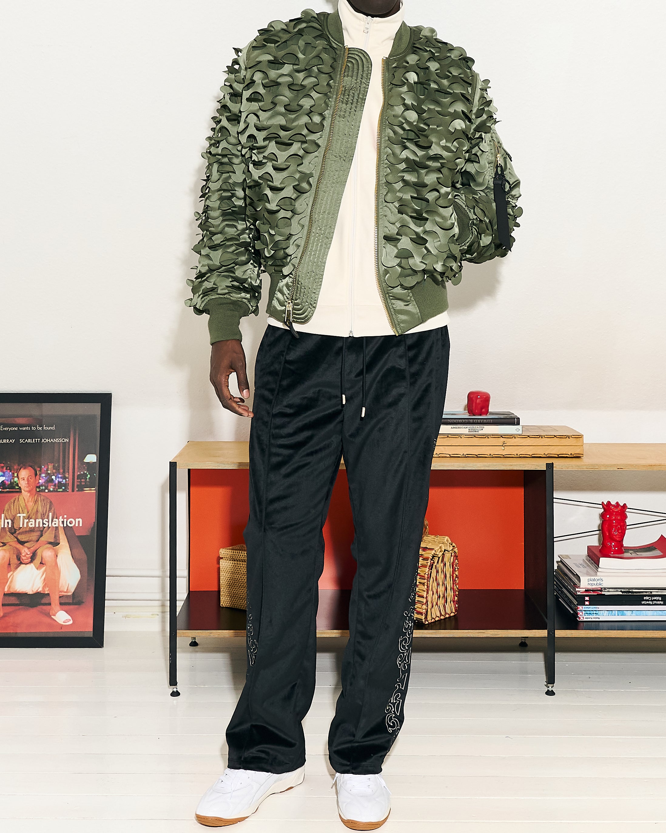 Pleasures Unquote Velour Track Pants Black Sweat & Track Pants Close-up | Overkill