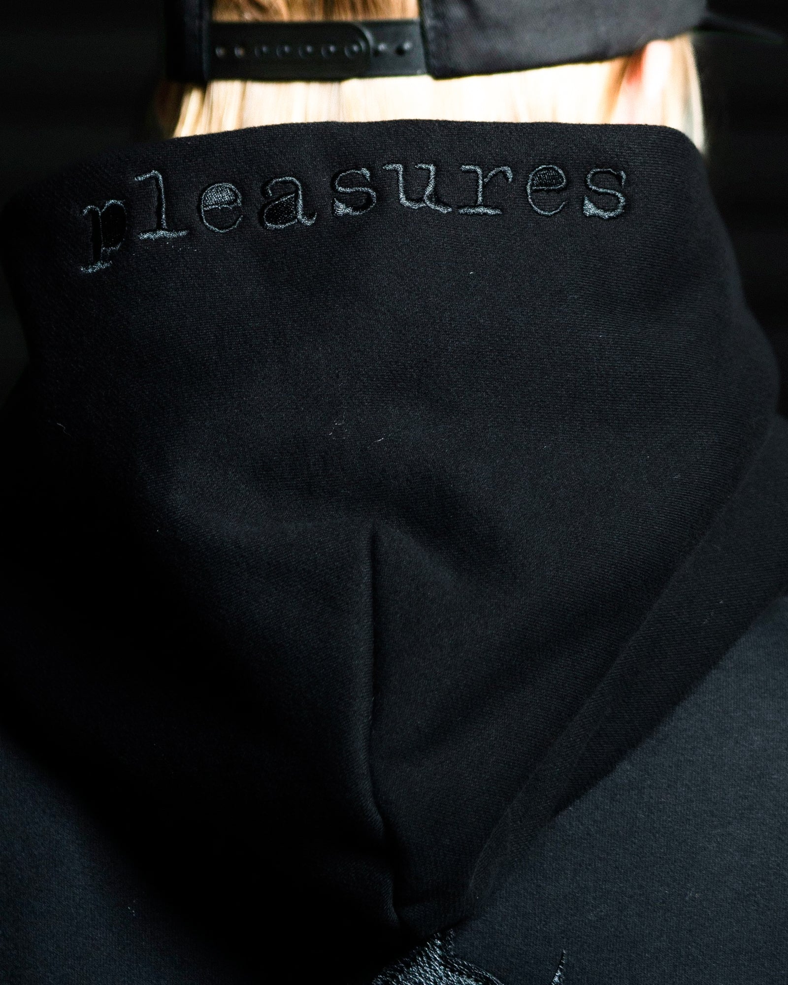 Pleasures Debut Hoodie Black Hoodies Detail view 1 | Overkill