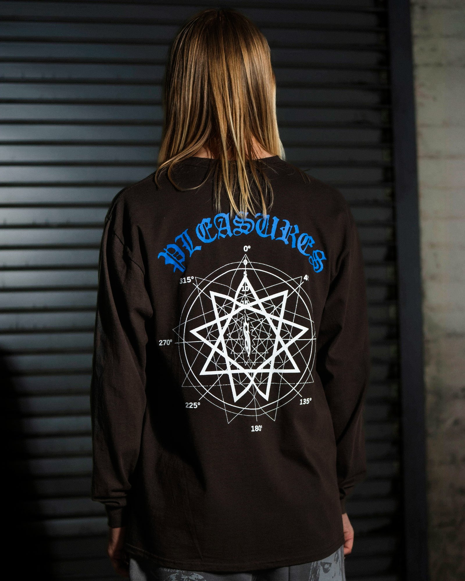 Pleasures Compass Long Sleeve Brown Longsleeves Detailfoto | Overkill