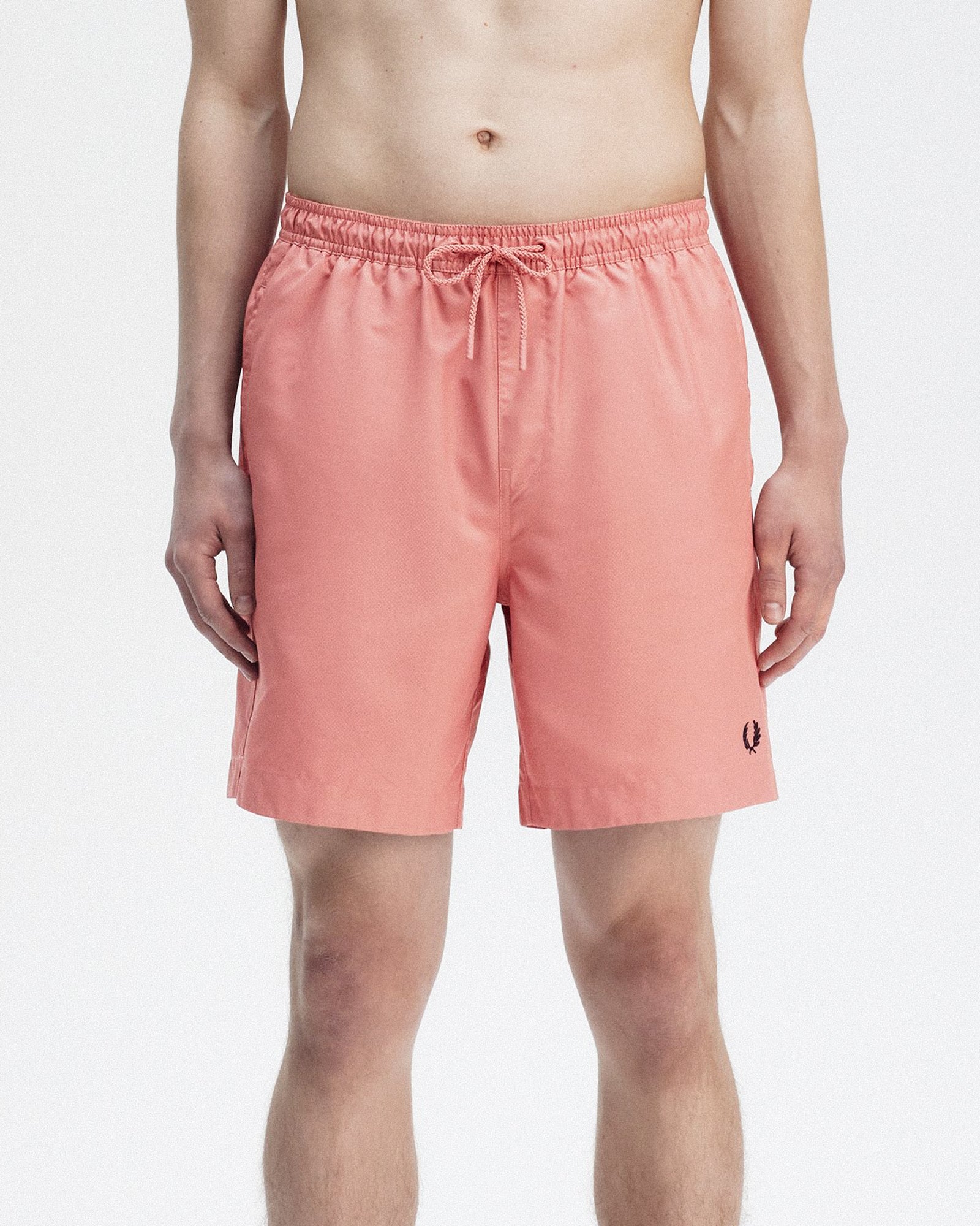 Fred Perry Classic Swimshort Putty Pink Shorts Close-up | Overkill