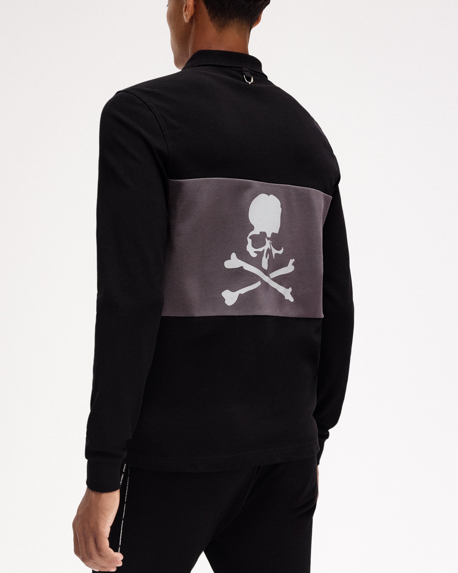 Fred Perry Cut And Sew Polo Shirt Black Polo Shirts Detailfoto | Overkill