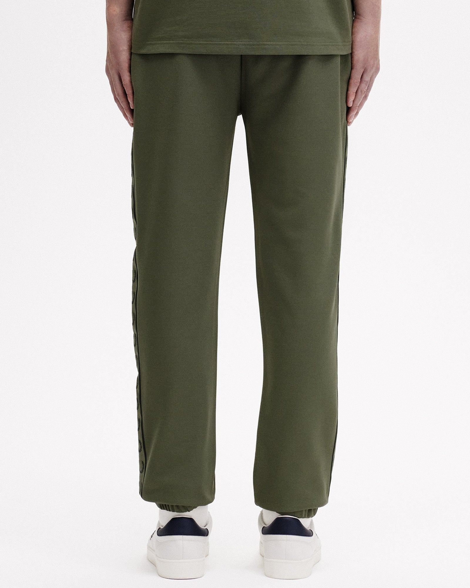 Fred Perry Contrast Tape Track Pant Laurel Wreath Green / Night Green Sweat & Track Pants Detail view 1 | Overkill