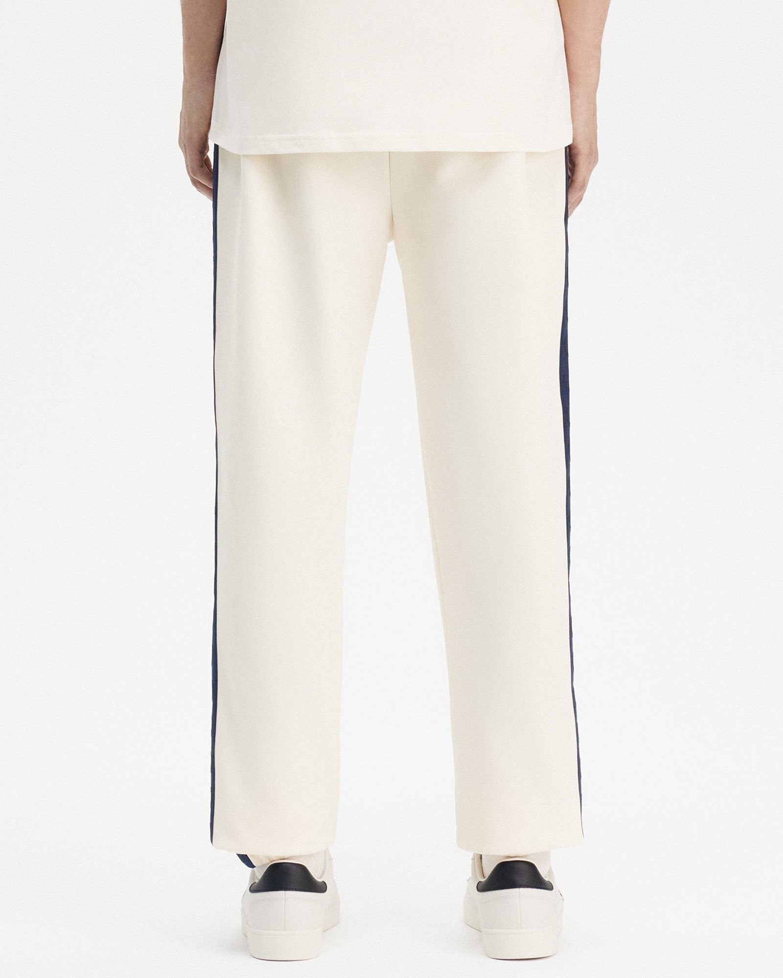 Fred Perry Contrast Tape-Track Pant Ecru / Tennis Blue Sweat & Track Pants Detail view 1 | Overkill