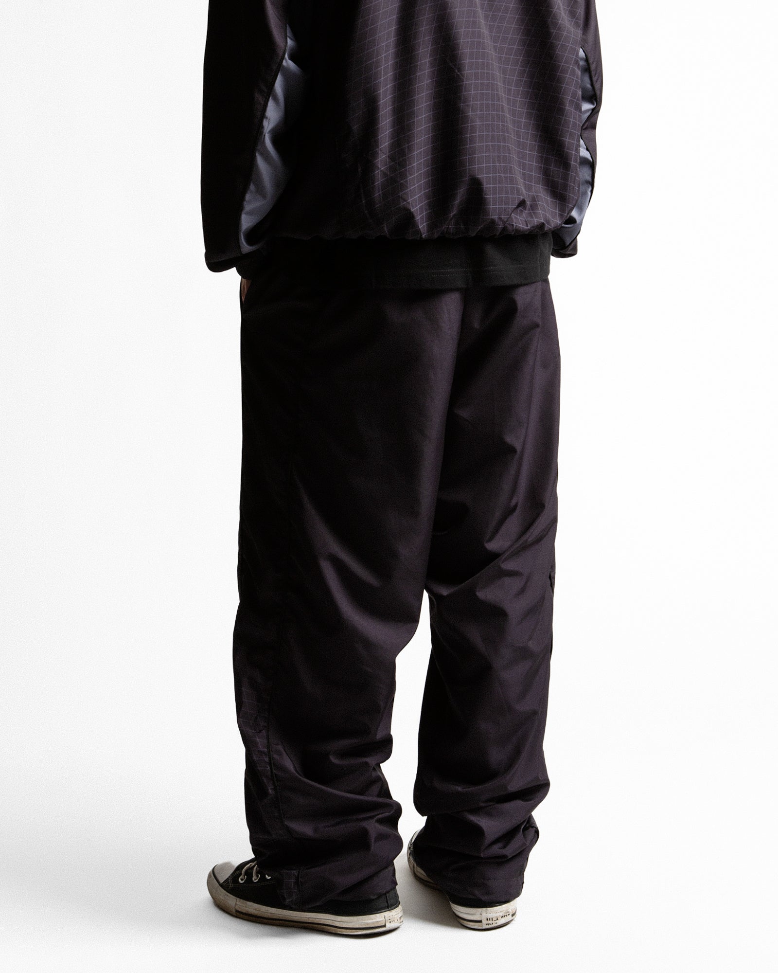 Wasted Paris Spine Track Pant Black Sweat & Track Pants 175412 On Model Back View | Overkill