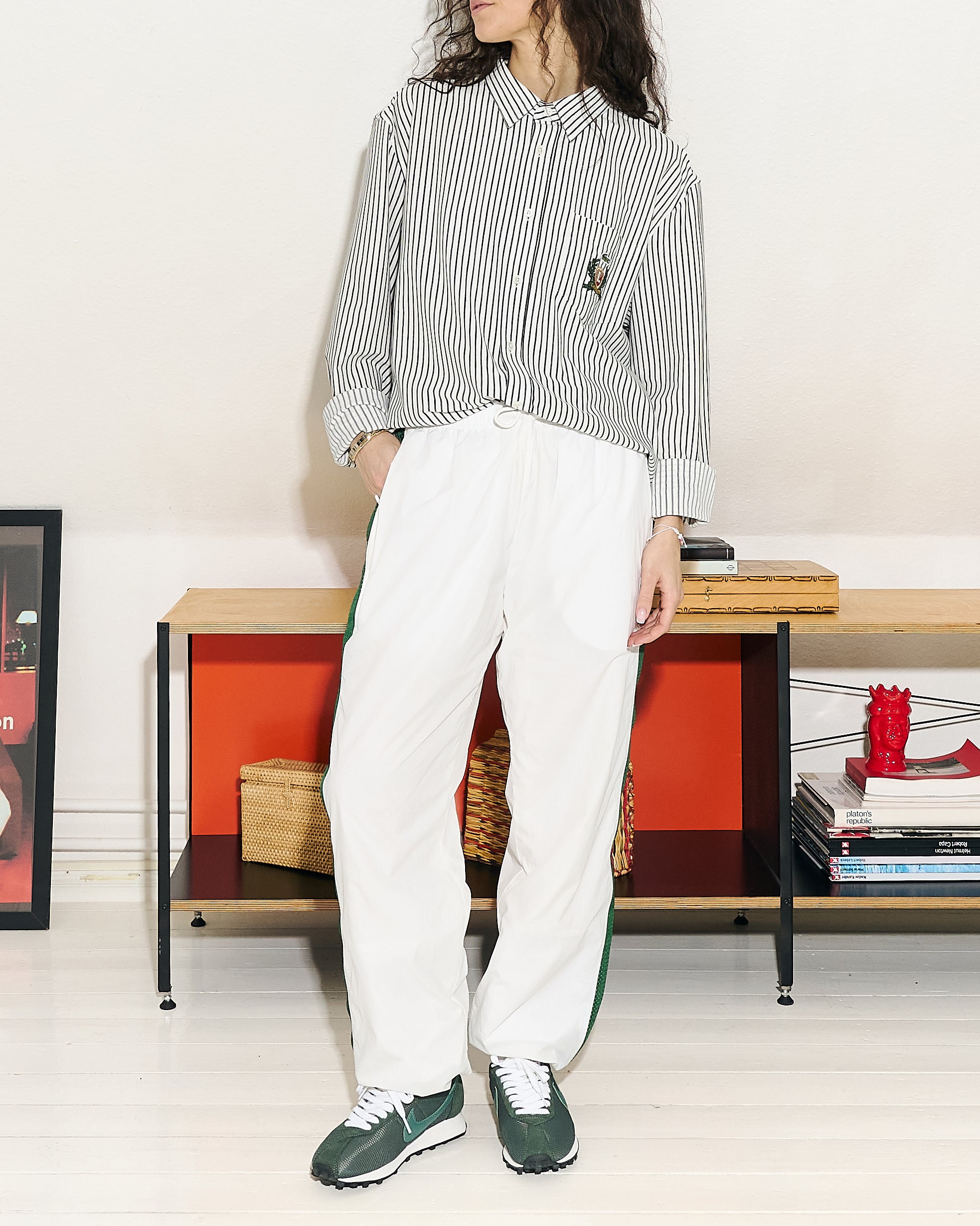 Lacoste Colorblock Track Pants White / Green Sweat & Track Pants Close-up | Overkill