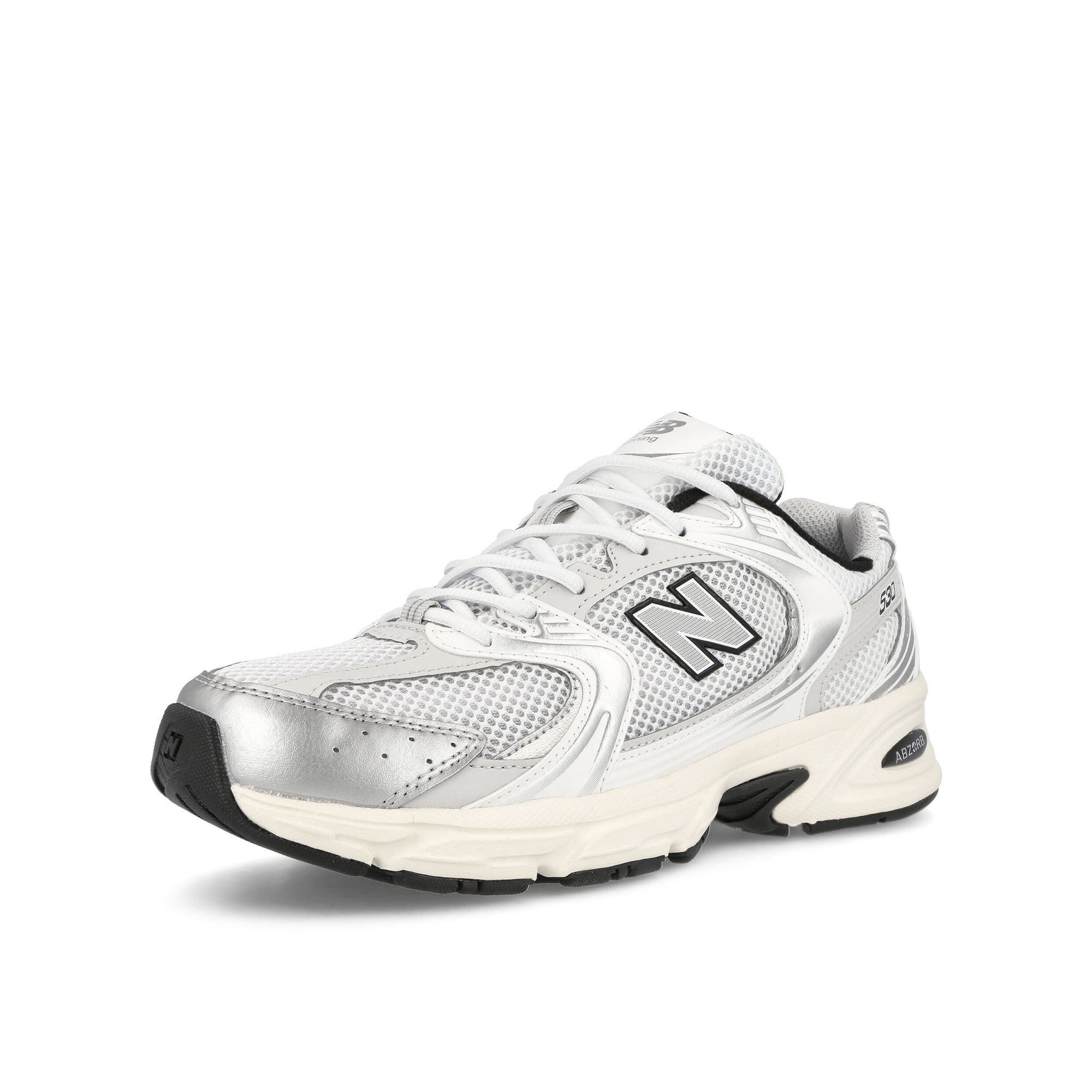 New Balance MR530TA White / Silver / Metallic Low Top Sneakers Close Up | Overkill