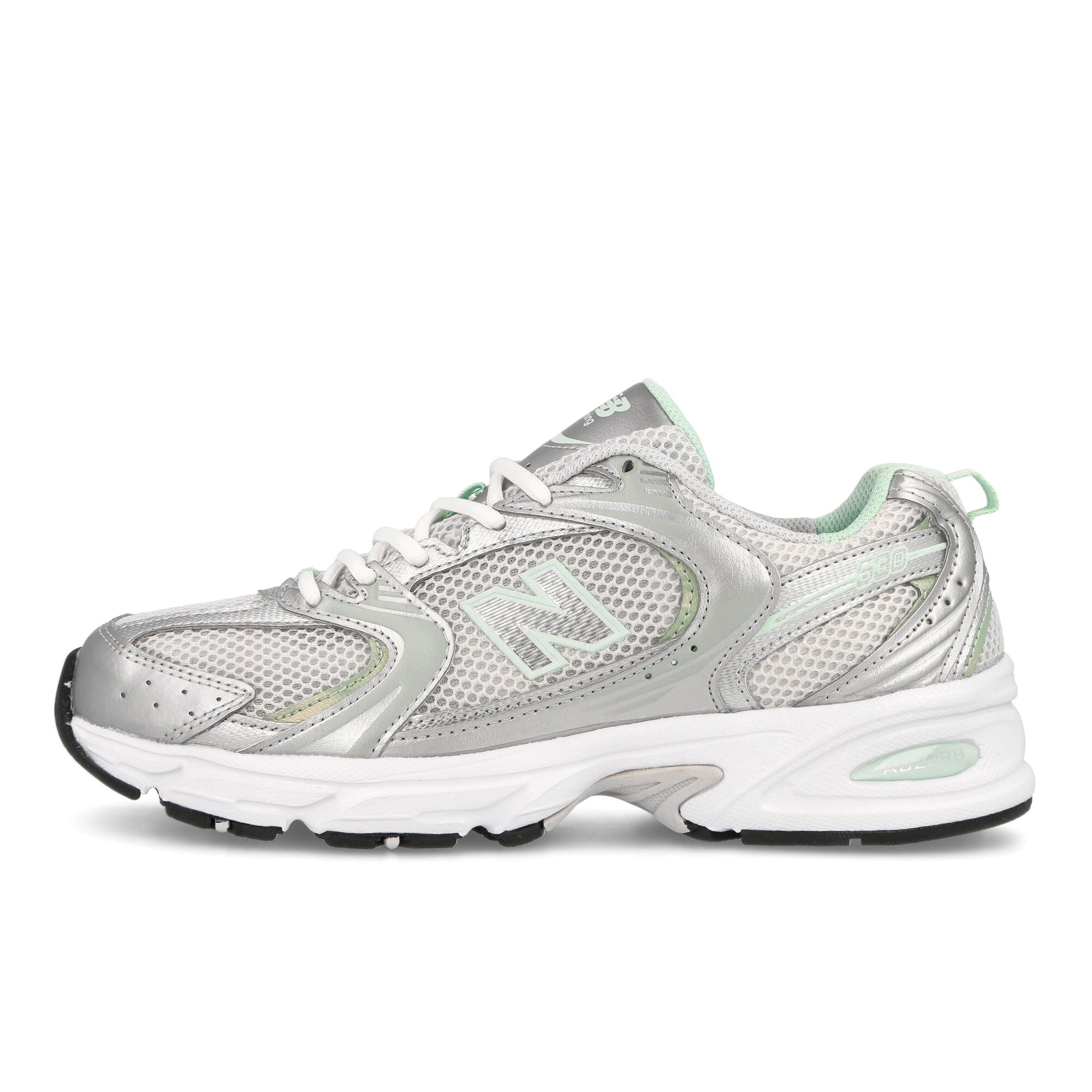 New Balance mr530zel Silver-Green-White Low Top Sneakers MR530ZEL | Overkill