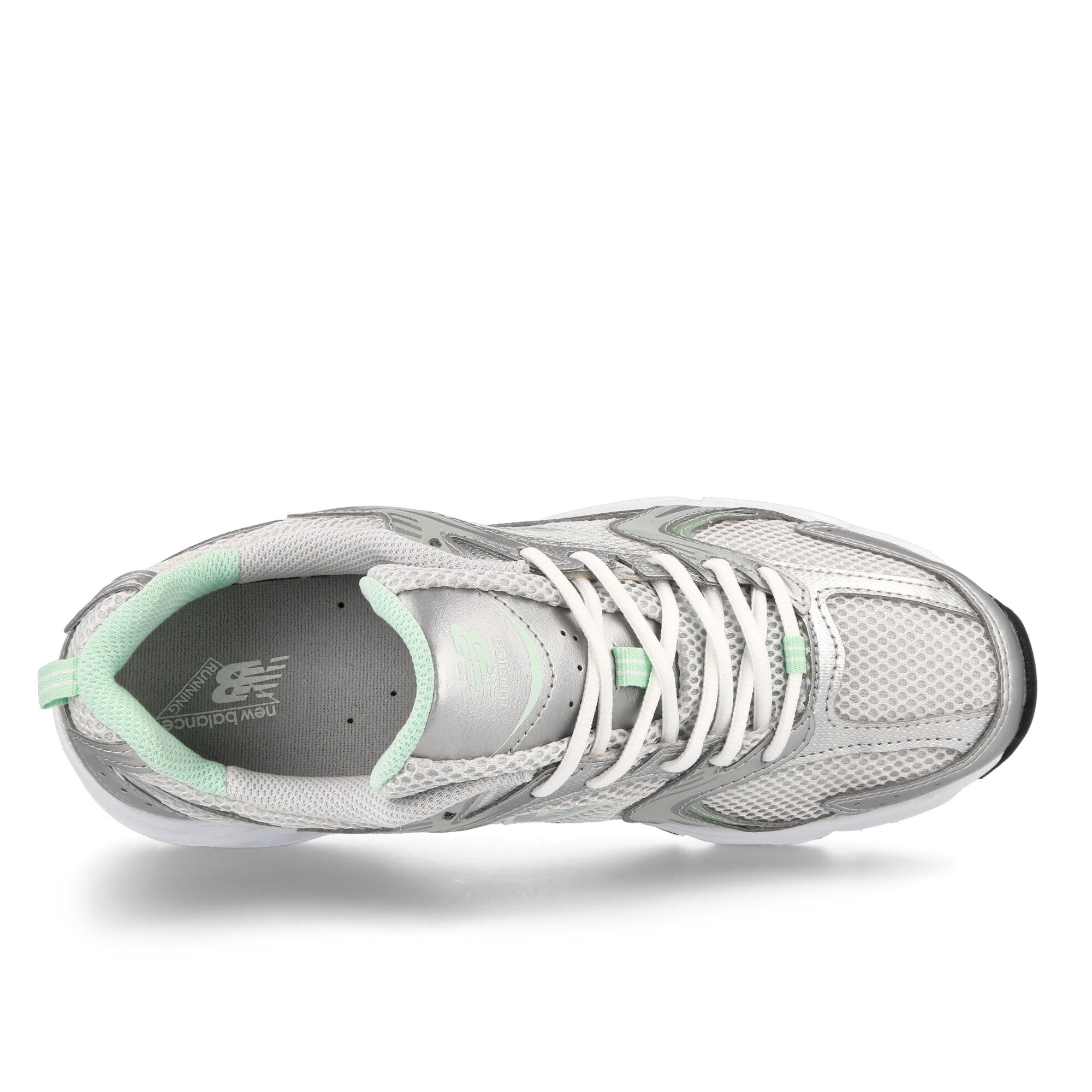 New Balance mr530zel Silver-Green-White Low Top Sneakers Detailfoto | Overkill