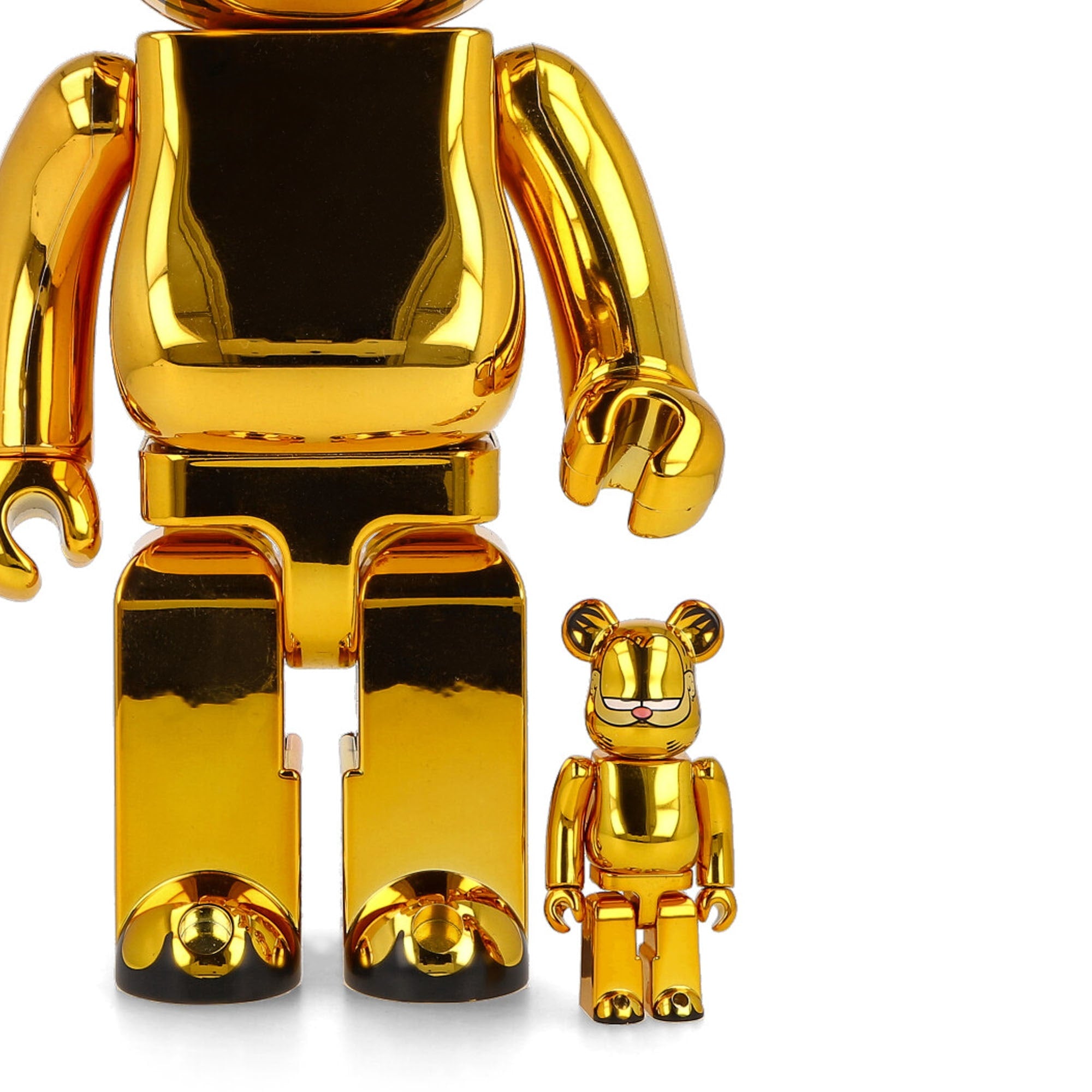 Medicom Be@rbrick Garfield Gold Chrome Version 400% + 100% Multicolor Collectibles & Toys Detail view 1 | Overkill