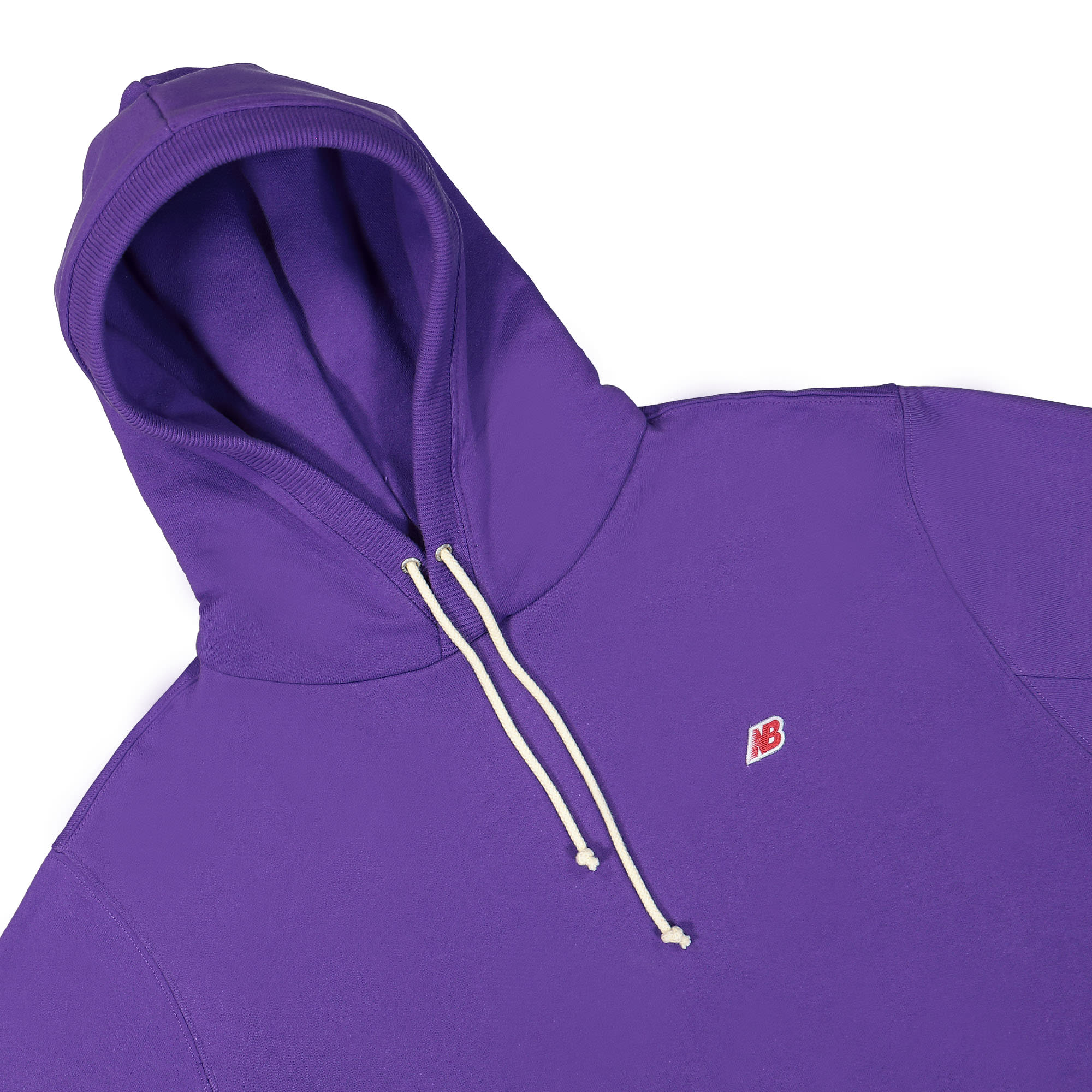 New Balance Made In USA Core Hoodie Prism Purple Hoodies Close-up | Overkill