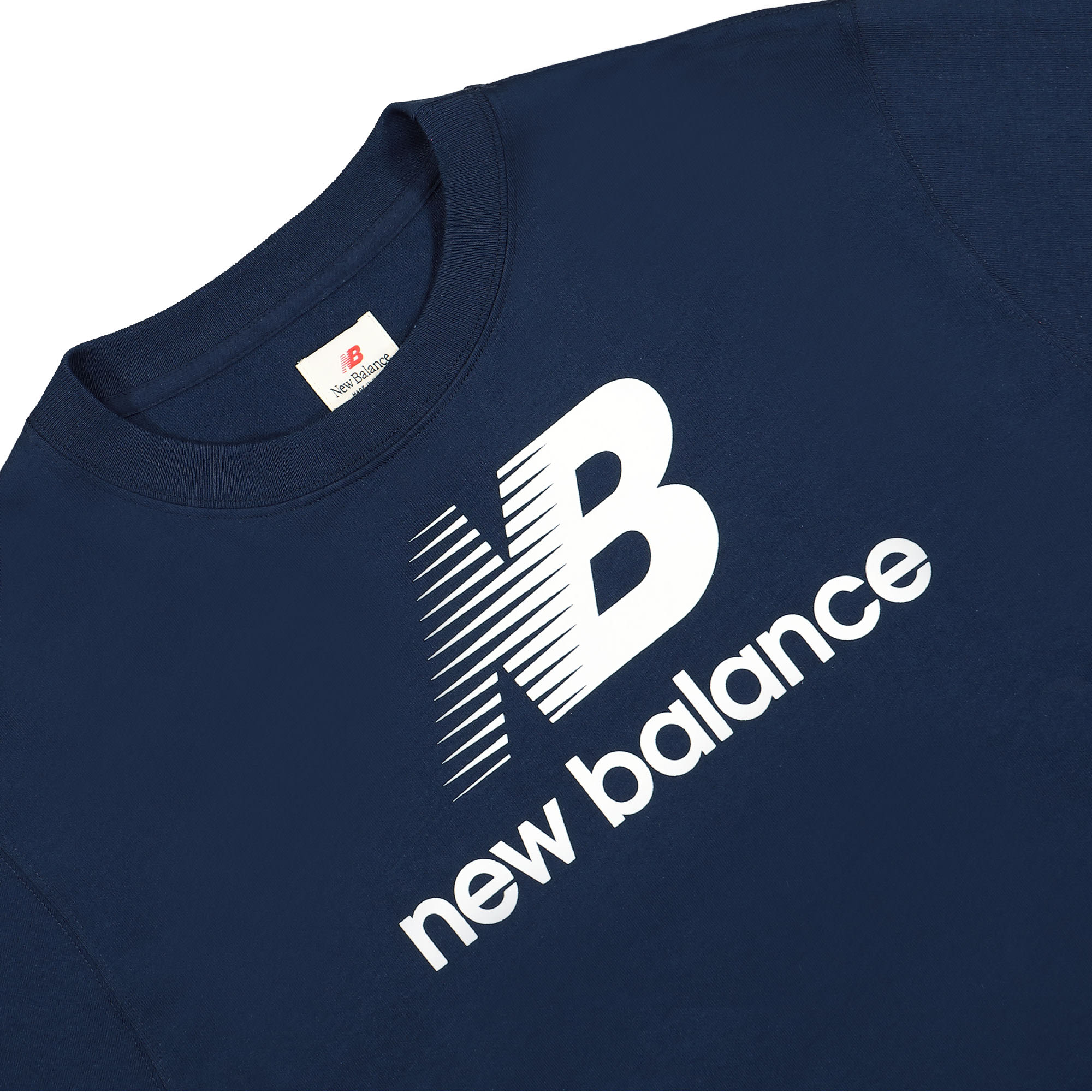 New Balance Made In USA Heritage LS Tee Natural Indigo Longsleeves Close-up | Overkill