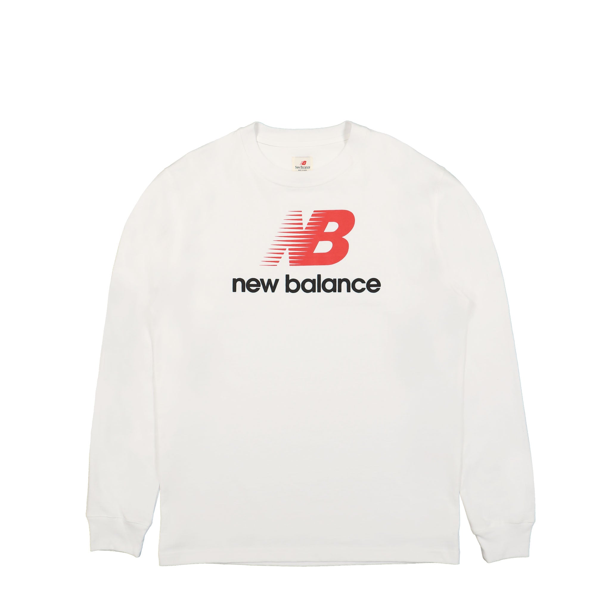 New Balance Made In USA Heritage LS Tee White Longsleeves MT23549 / WT | Overkill