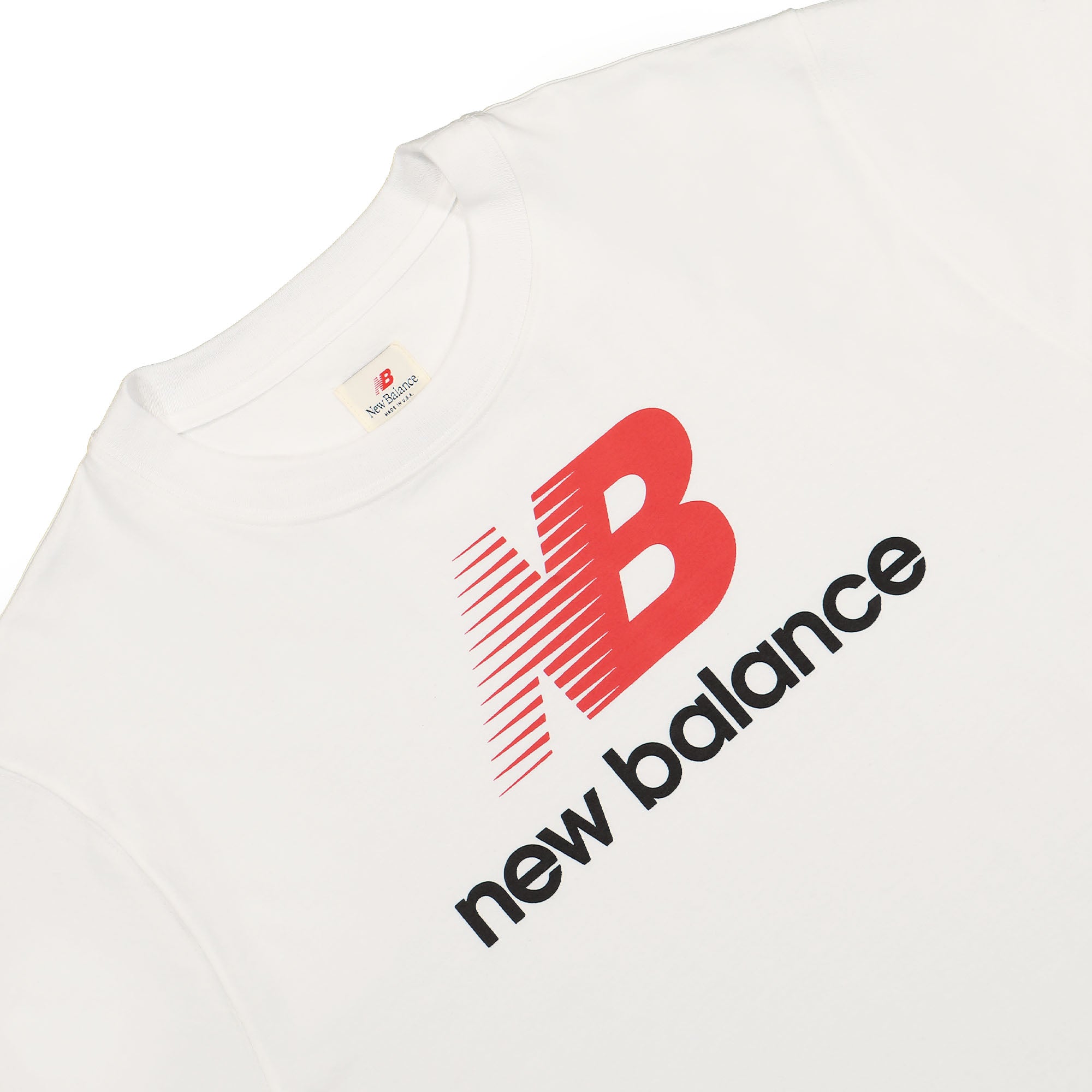 New Balance Made In USA Heritage LS Tee White Longsleeves Close-up | Overkill