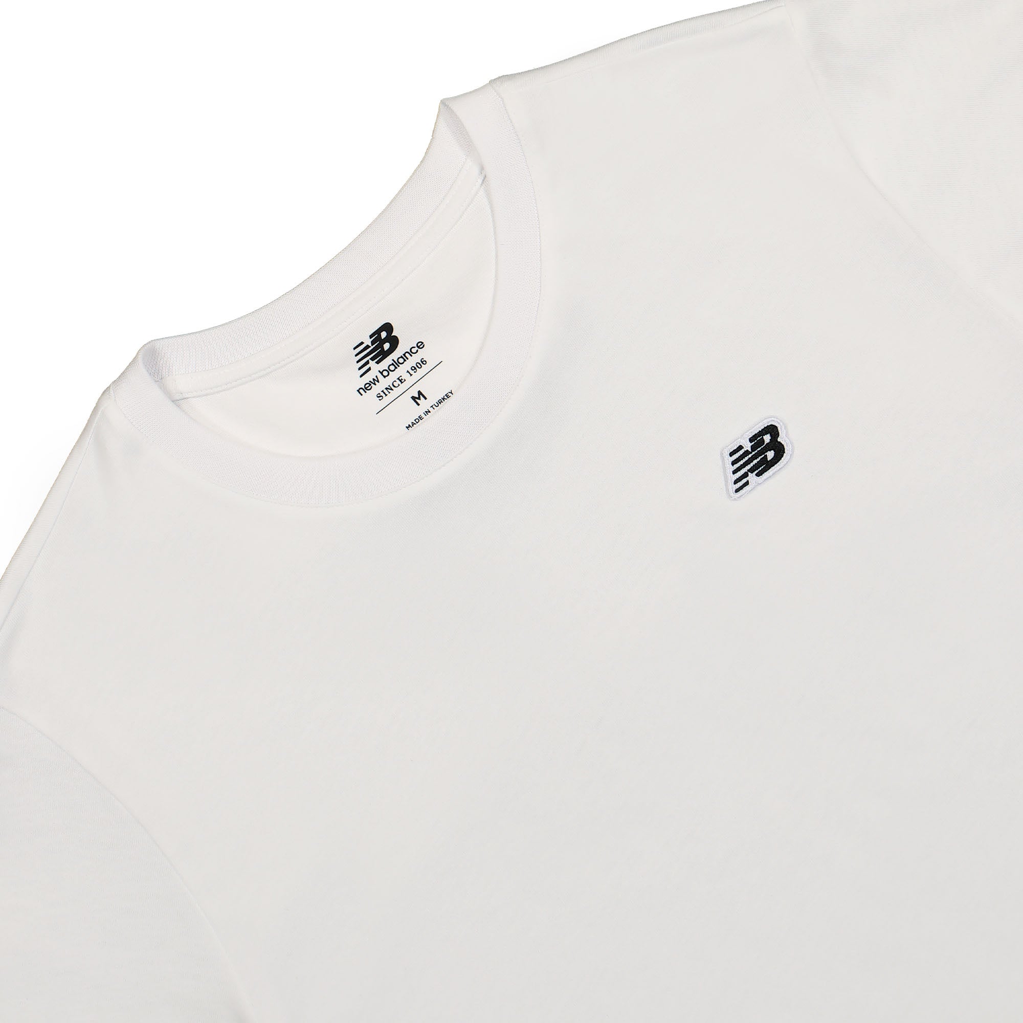 New Balance Small Logo Tee White T-Shirts Close-up | Overkill