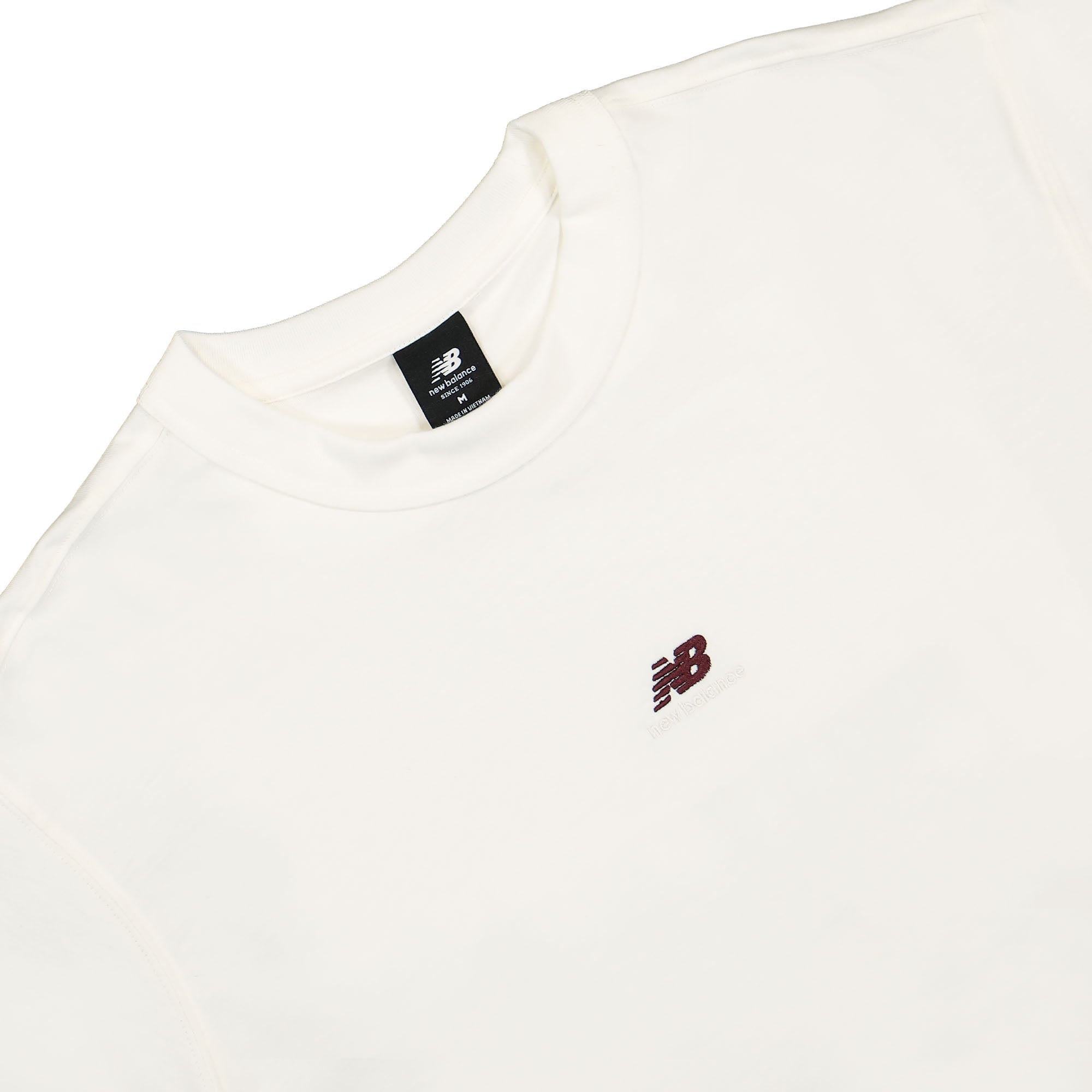 New Balance Sport Essentials Premium Cotton Tee Sea Salt T-Shirts Close-up | Overkill