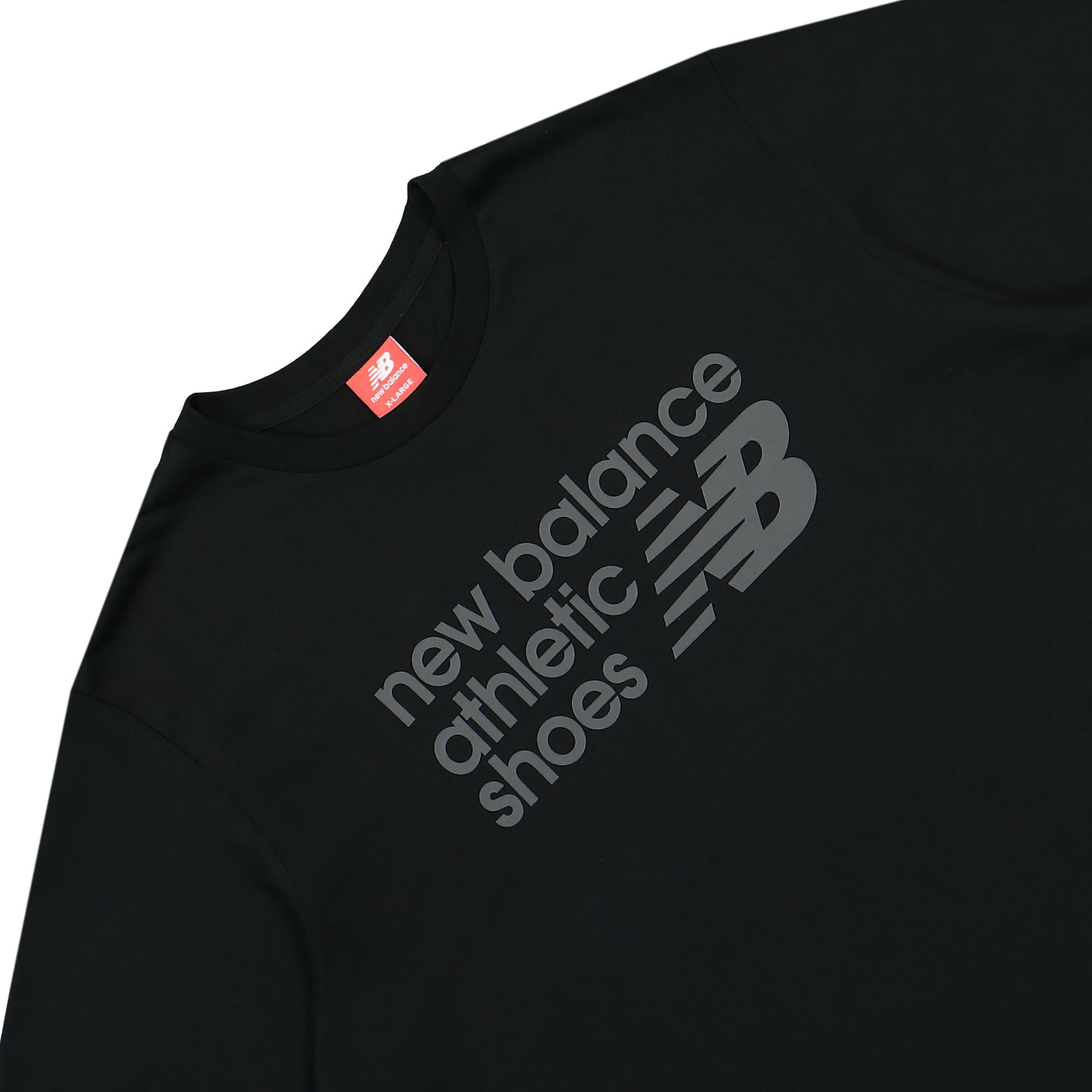 New Balance Athletics Shoe Box Tee Black T-Shirts Close-up | Overkill