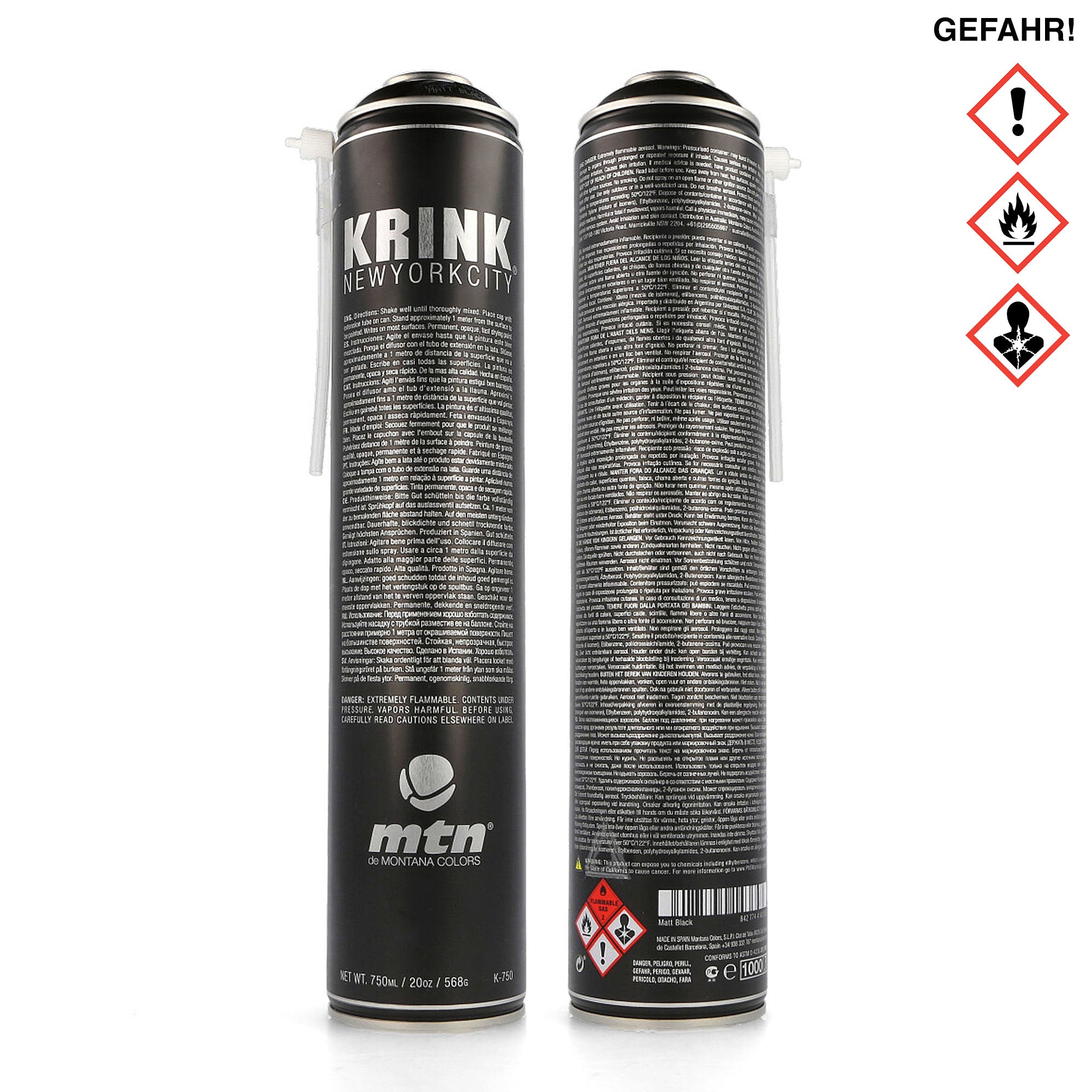MTN Krink x MTN K-750 Spray 750 ml Cans MTN-K-750 | Overkill