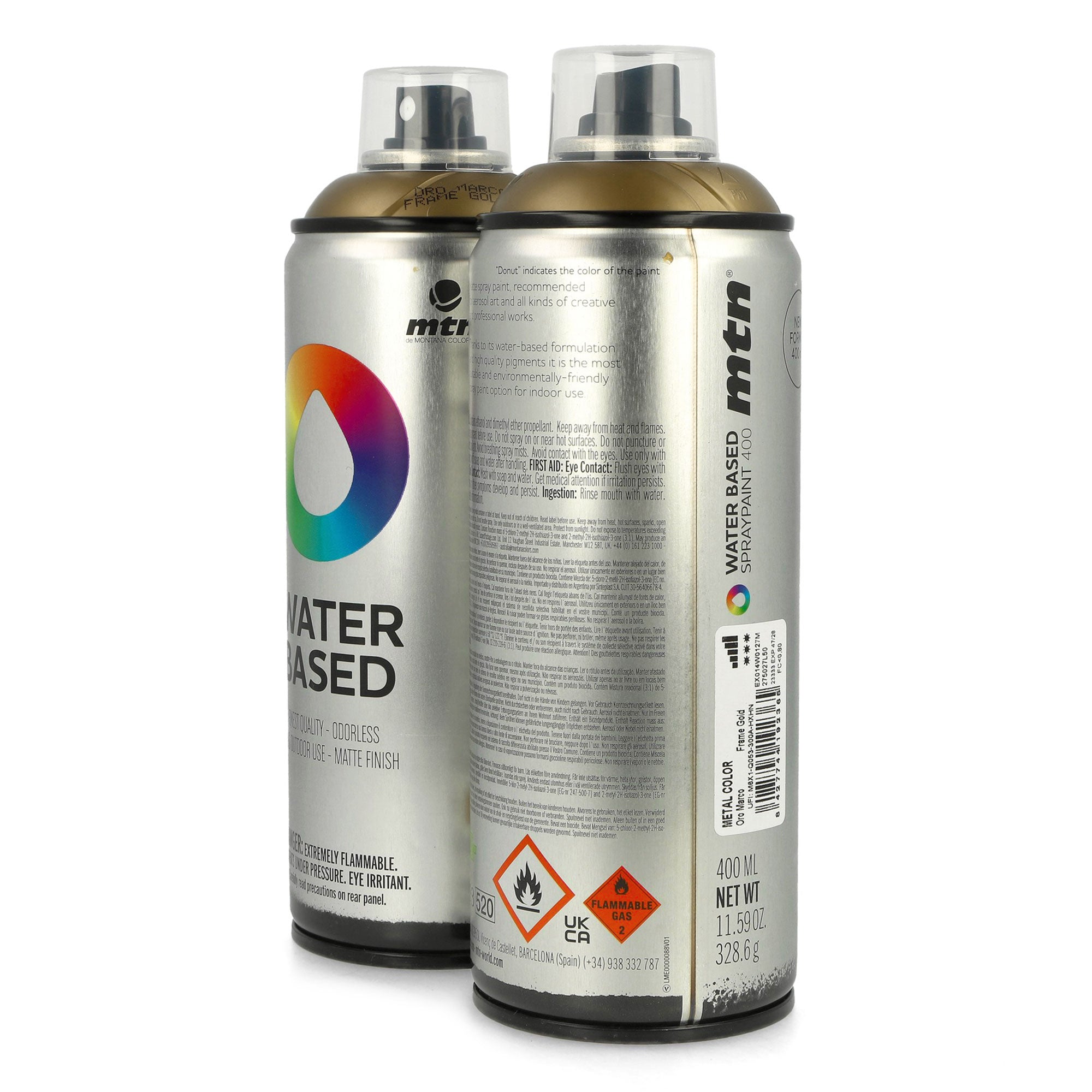 MTN Water Based Metallic 400 ml 0 Cans Close-up | Overkill