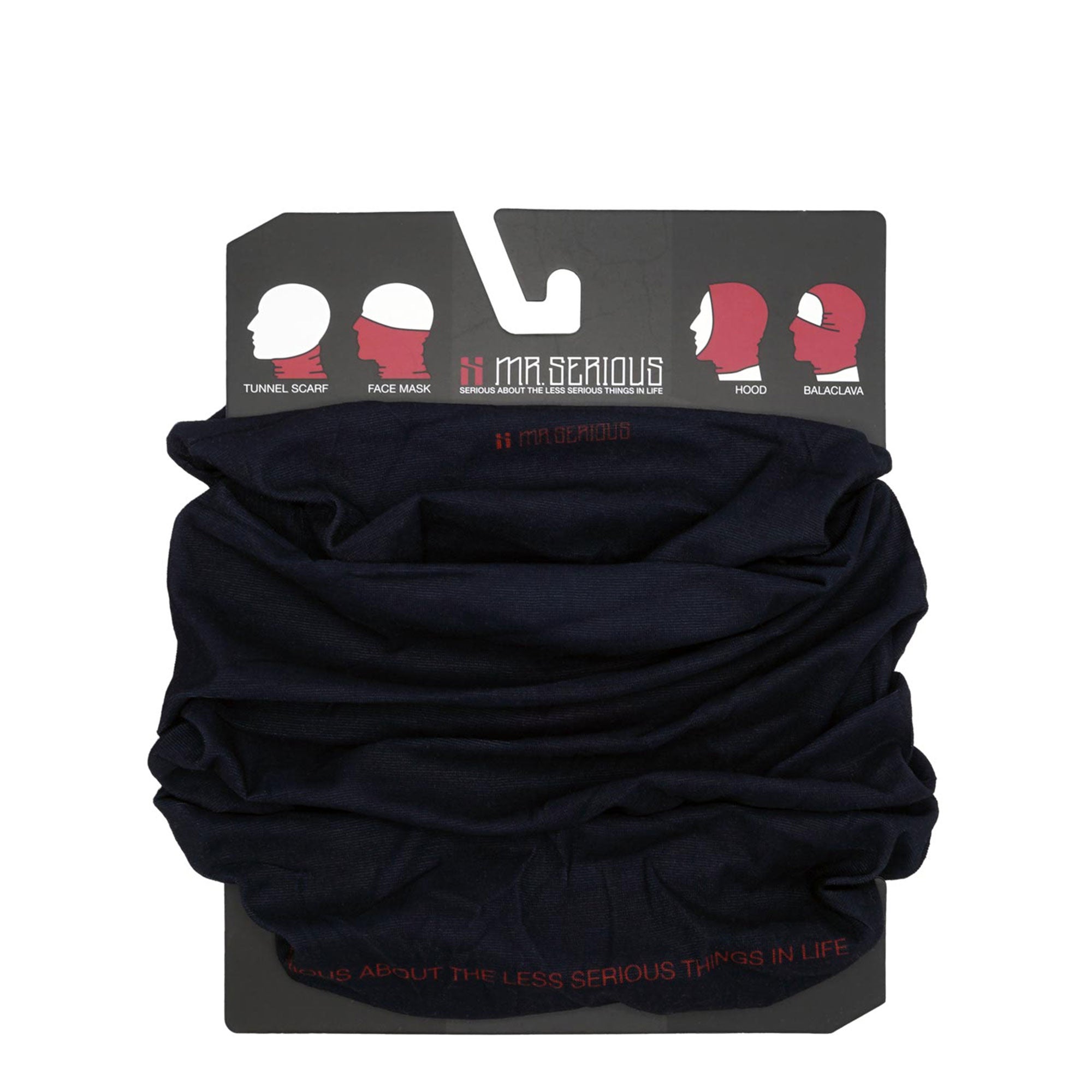 Mr. Serious Tunnel Scarf Black Scarves Close-up | Overkill