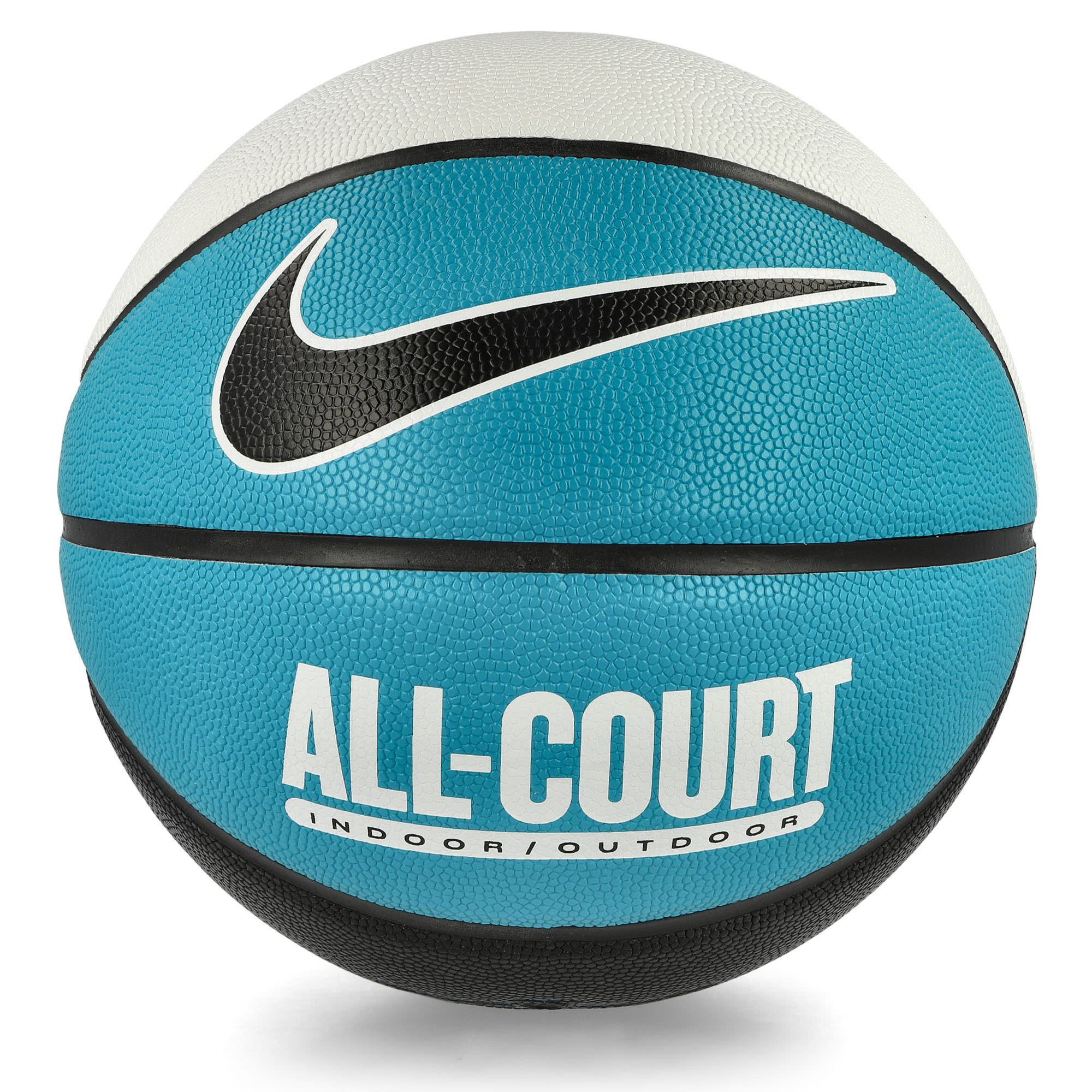 Nike Everyday All Court 8P Deflated White / Teal Nebula / Black / Black Basketballs Close-up | Overkill