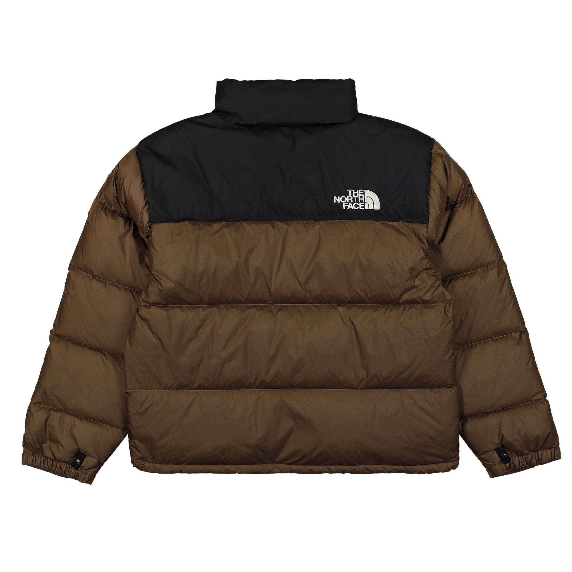 The North Face 1996 Retro Nuptse Jacket Smokey Brown / TNF Black Puffer Jackets Material | Overkill