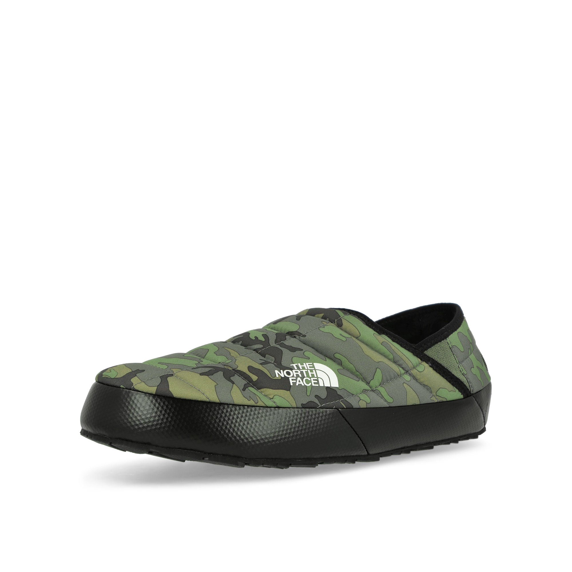 The North Face M Thermoball Traction Mule V Thyme Brushwood / Camo Print Thyme Low Top Sneakers Close Up | Overkill