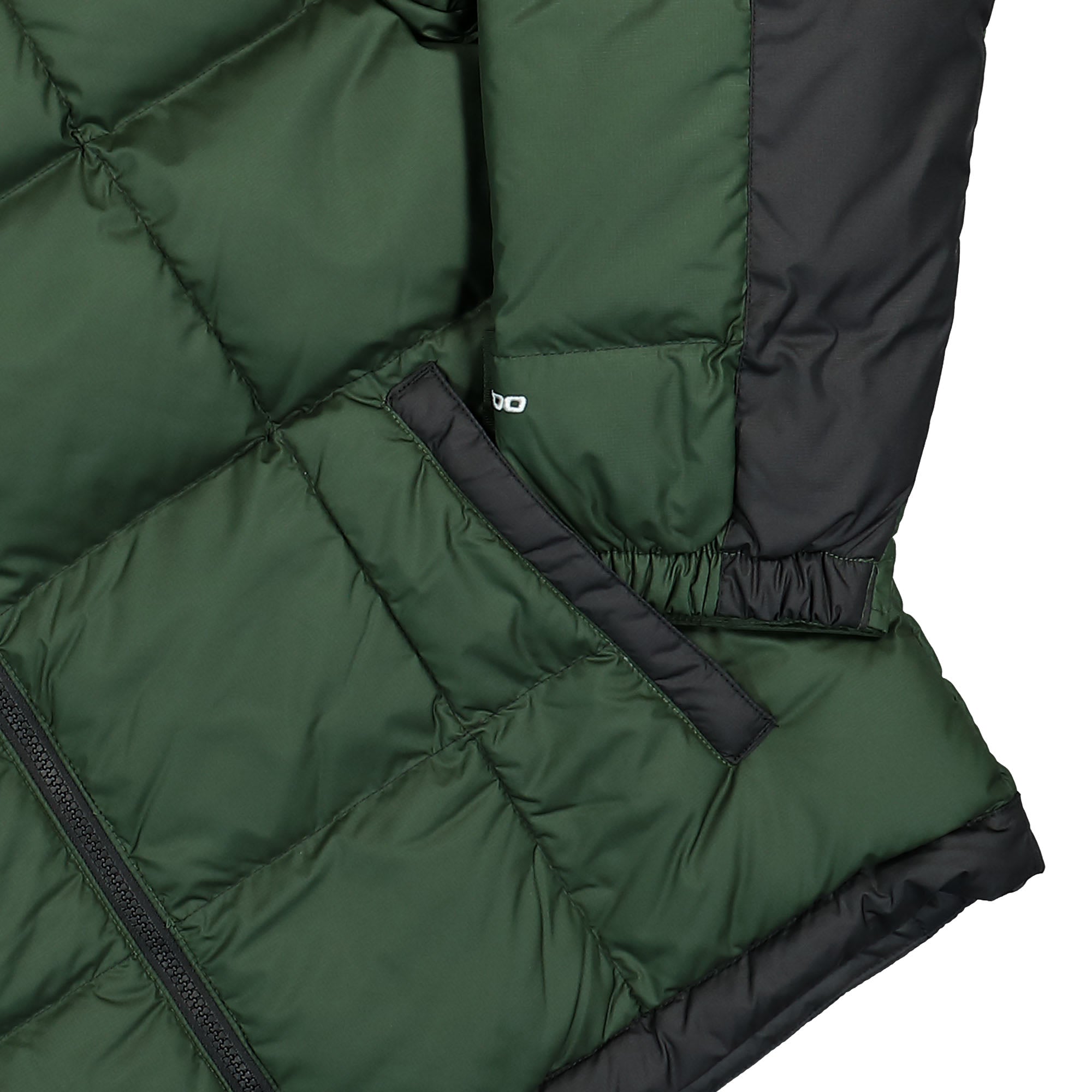 The North Face Lhotse Jacket Pine Needle / TNF Black Puffer Jackets Detailfoto | Overkill