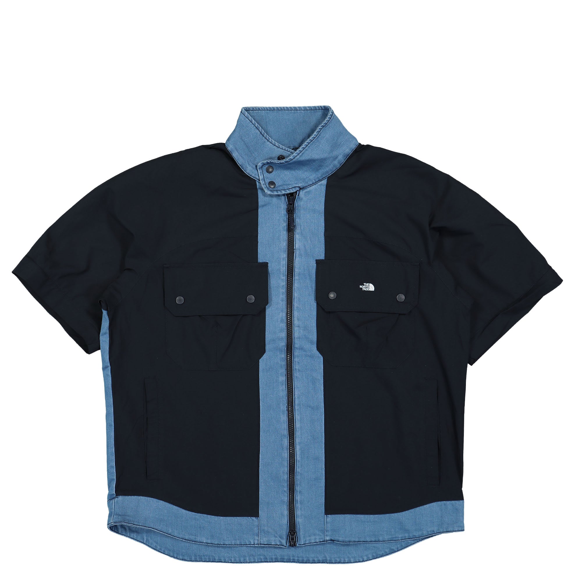 The North Face Denim Shirt Jacket - AP Light Indigo / Denim Wash Jackets Close-up | Overkill