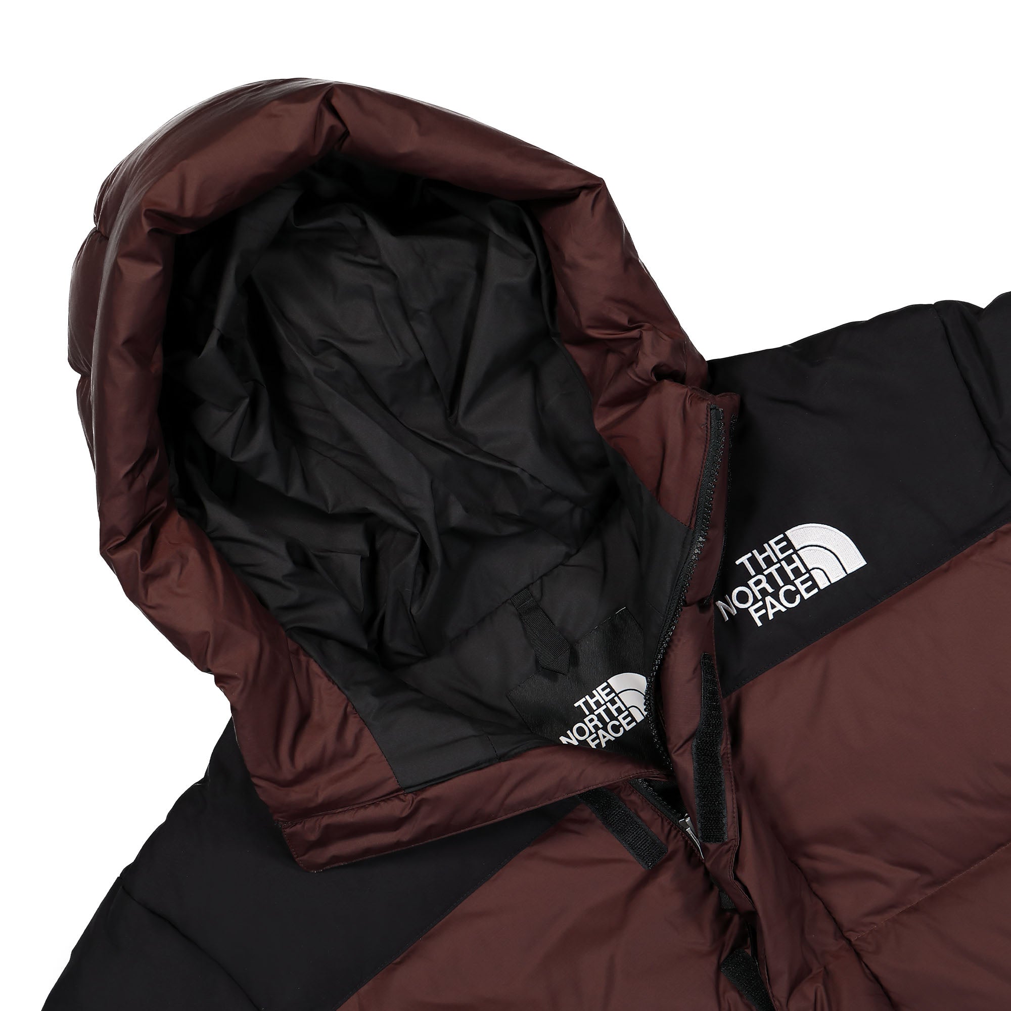 The North Face Himalayan Down Parka Coal Brown / TNF Black Puffer Jackets Close-up | Overkill