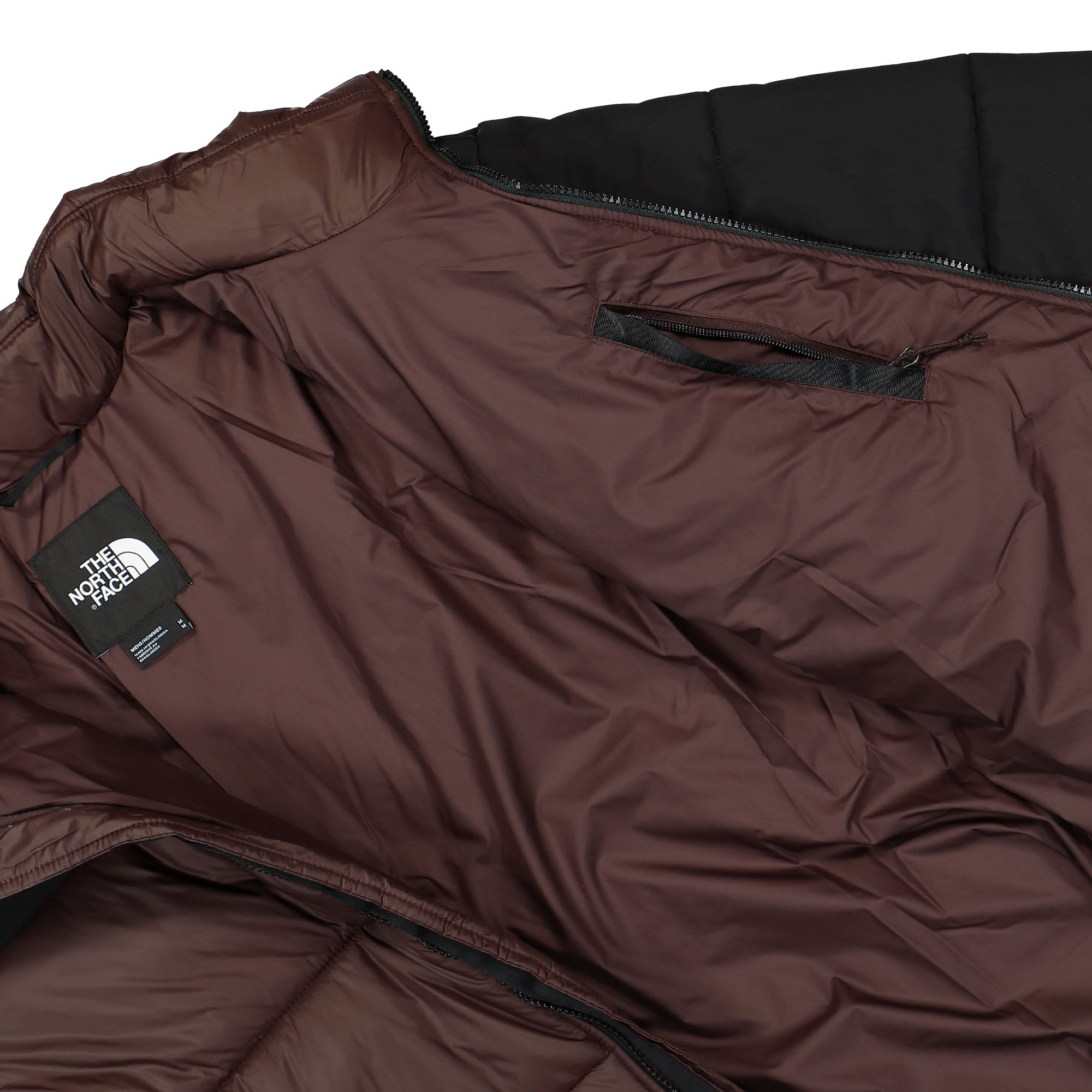 The North Face Himalayan Insulated Jacket Coal Brown - TNF Black Puffer Jackets Detail view 1 | Overkill
