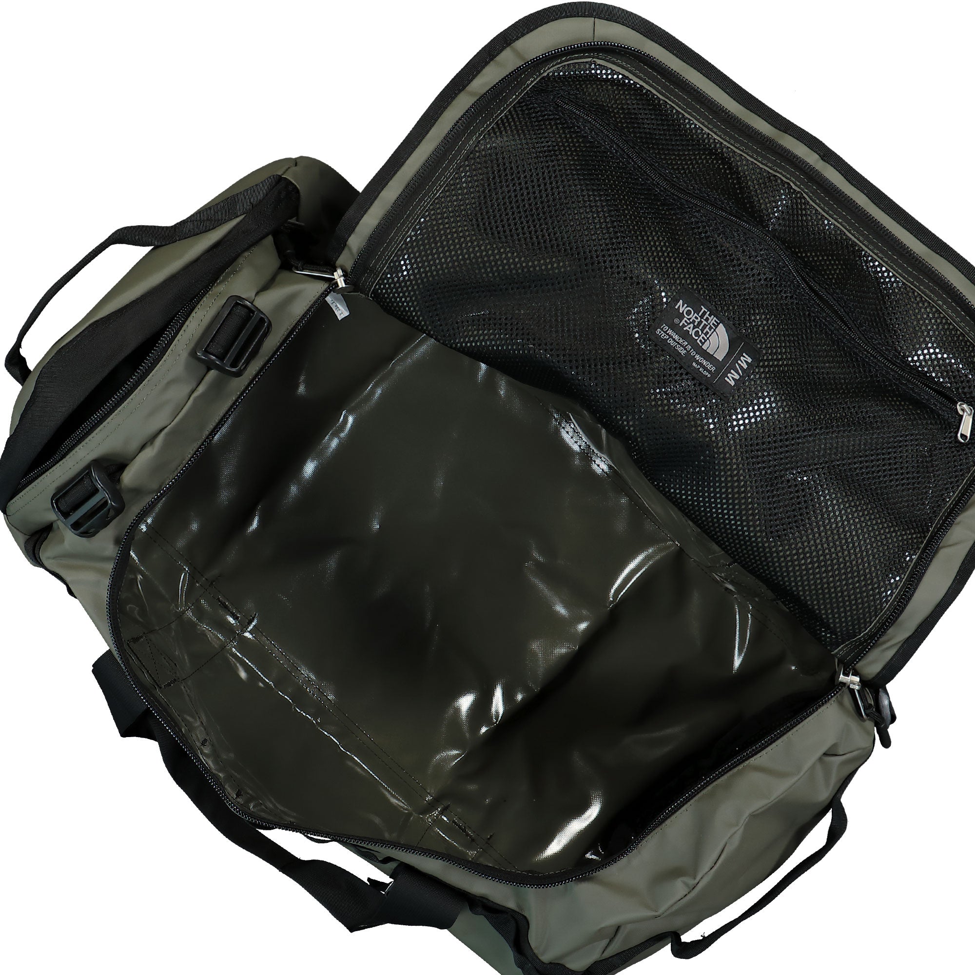 The North Face Base Camp Duffel Bag - M New Taupe Green / TNF Black Duffle Bags Detail view 3 | Overkill