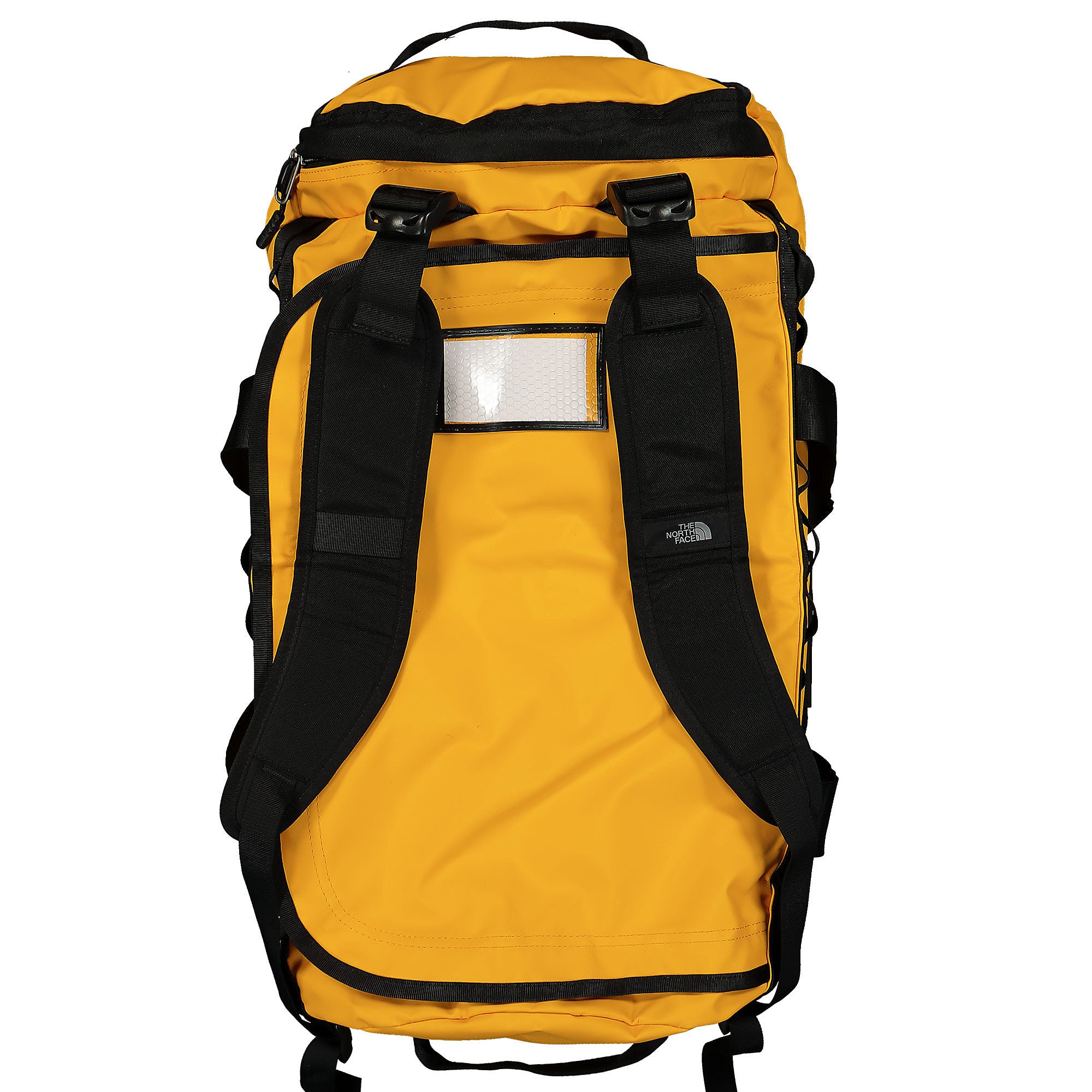 The North Face Base Camp Duffel Bag - M Summit Gold / TNF Black Duffle Bags Close-up | Overkill