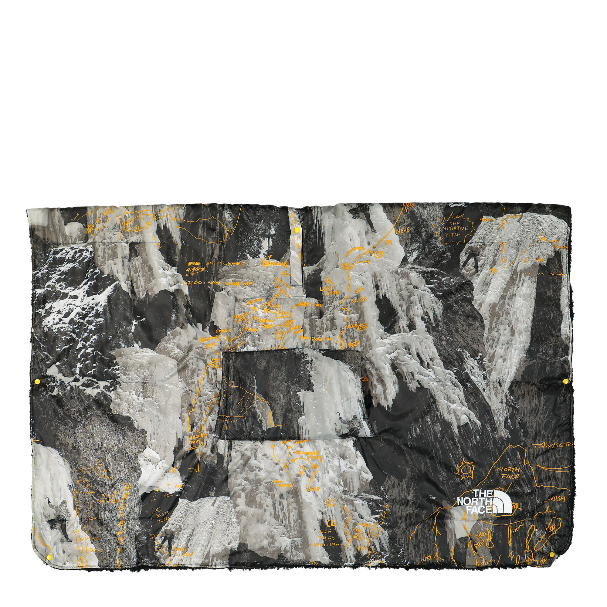 The North Face Wawona Fuzzy Blanket Falcon Brown Conrads Notes Print Blankets Detail view 4 | Overkill