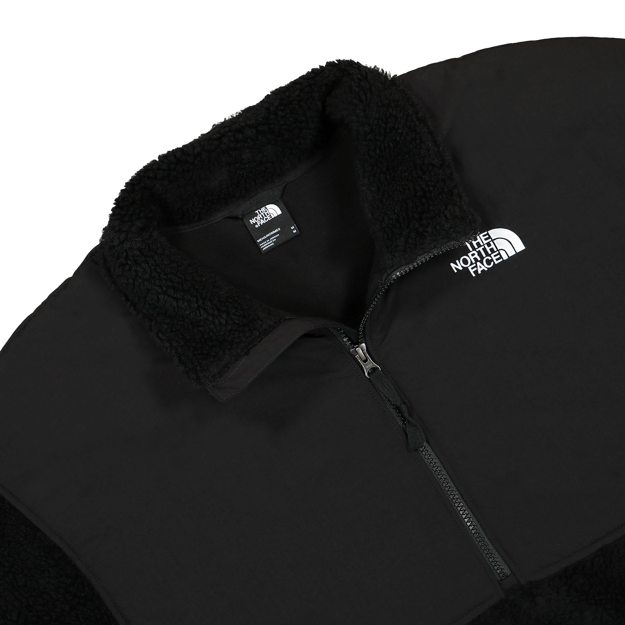 The North Face Platte High Pile Fleece 1/4 Zip TNF Black Sweatshirts Close-up | Overkill