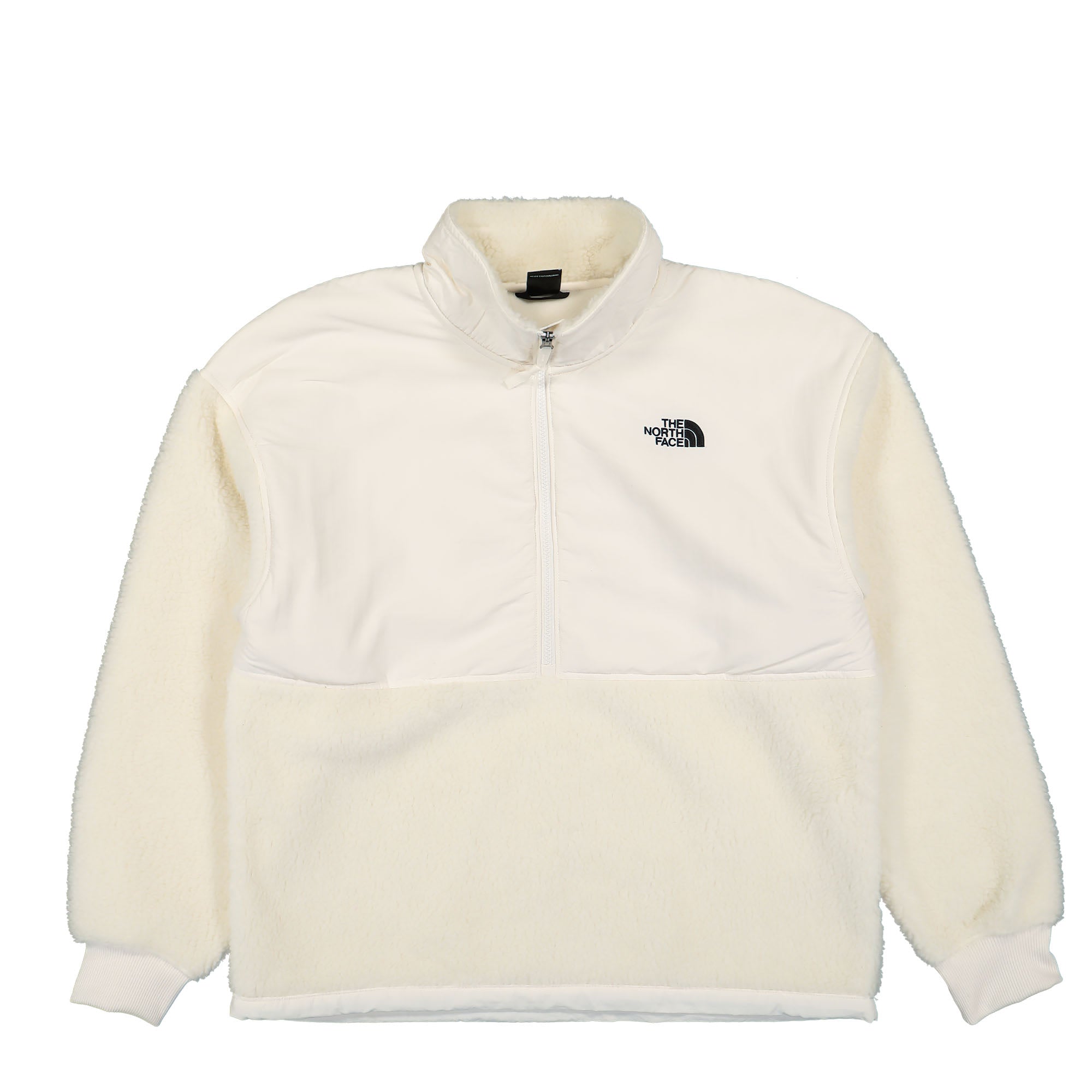 The North Face Platte High Pile Fleece 1/4 Zip Gardenia White Sweatshirts NF0A5GFJN3N | Overkill