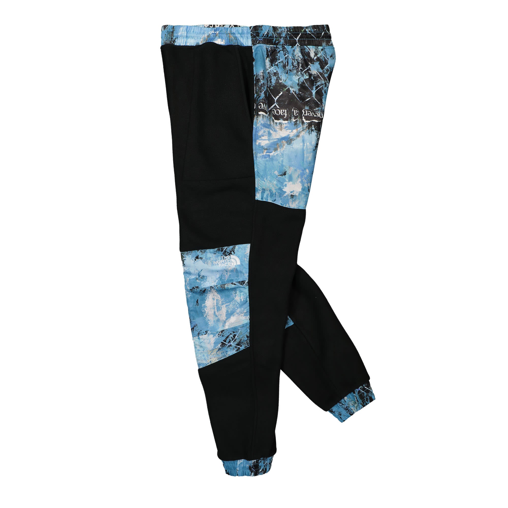 The North Face M Printed Denali Pant Black / Blue Sweat & Track Pants Close-up | Overkill