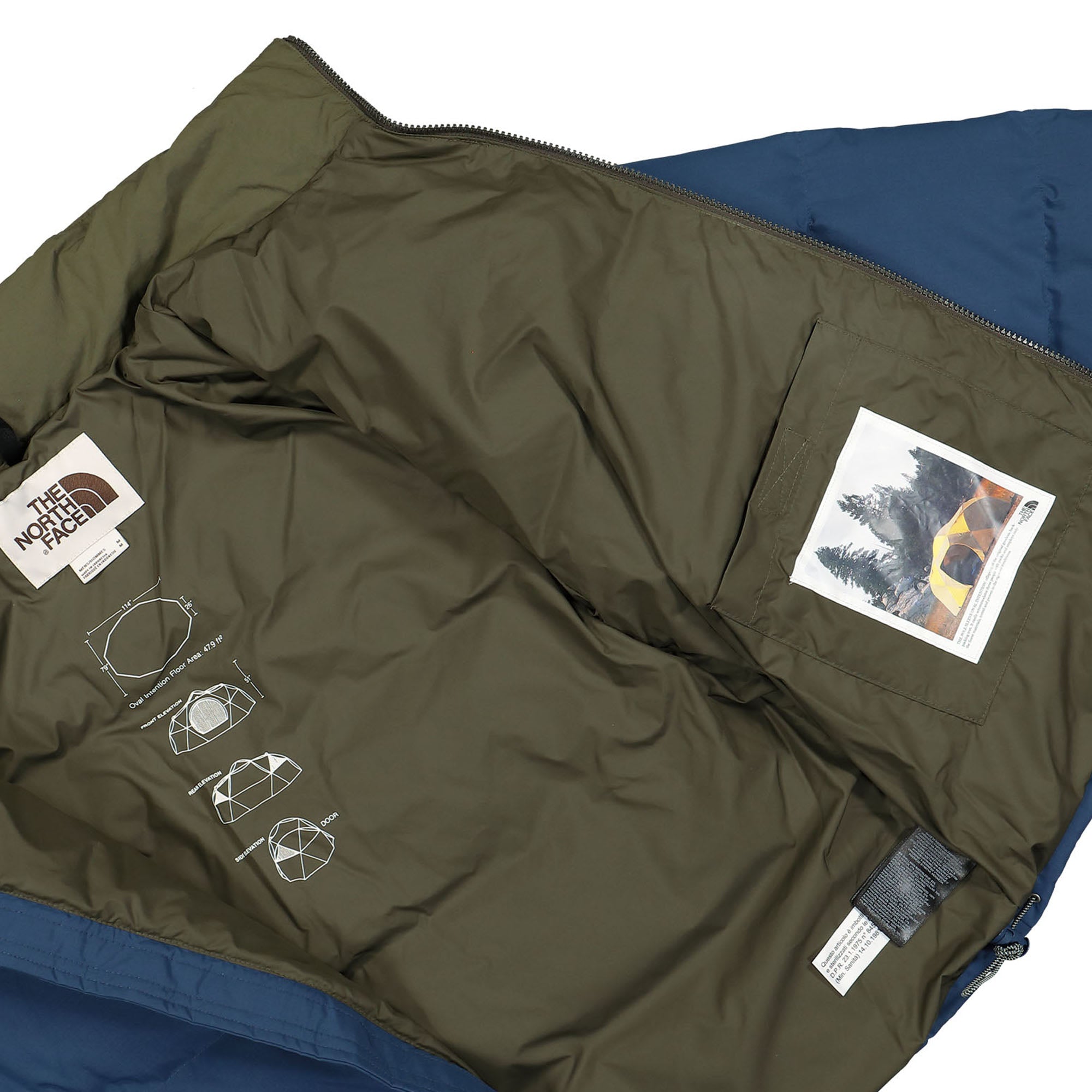 The North Face M 92 LFHT Nuptse Jacket Blue / Green Puffer Jackets Detail view 2 | Overkill