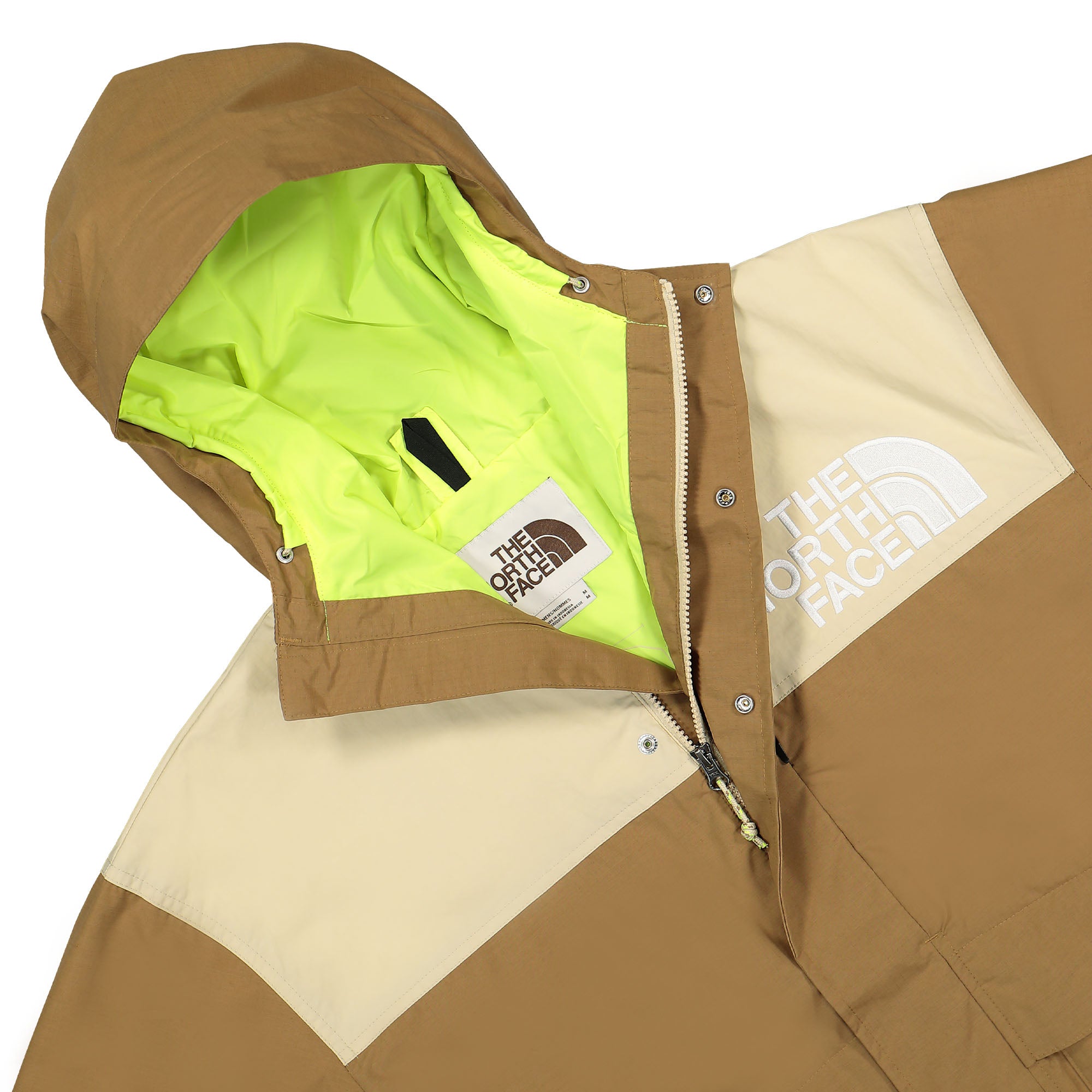 The North Face M 86 Low-Fi Hi-Tek Mountain Jacket Untility Brown / Gravel Jackets Close-up | Overkill