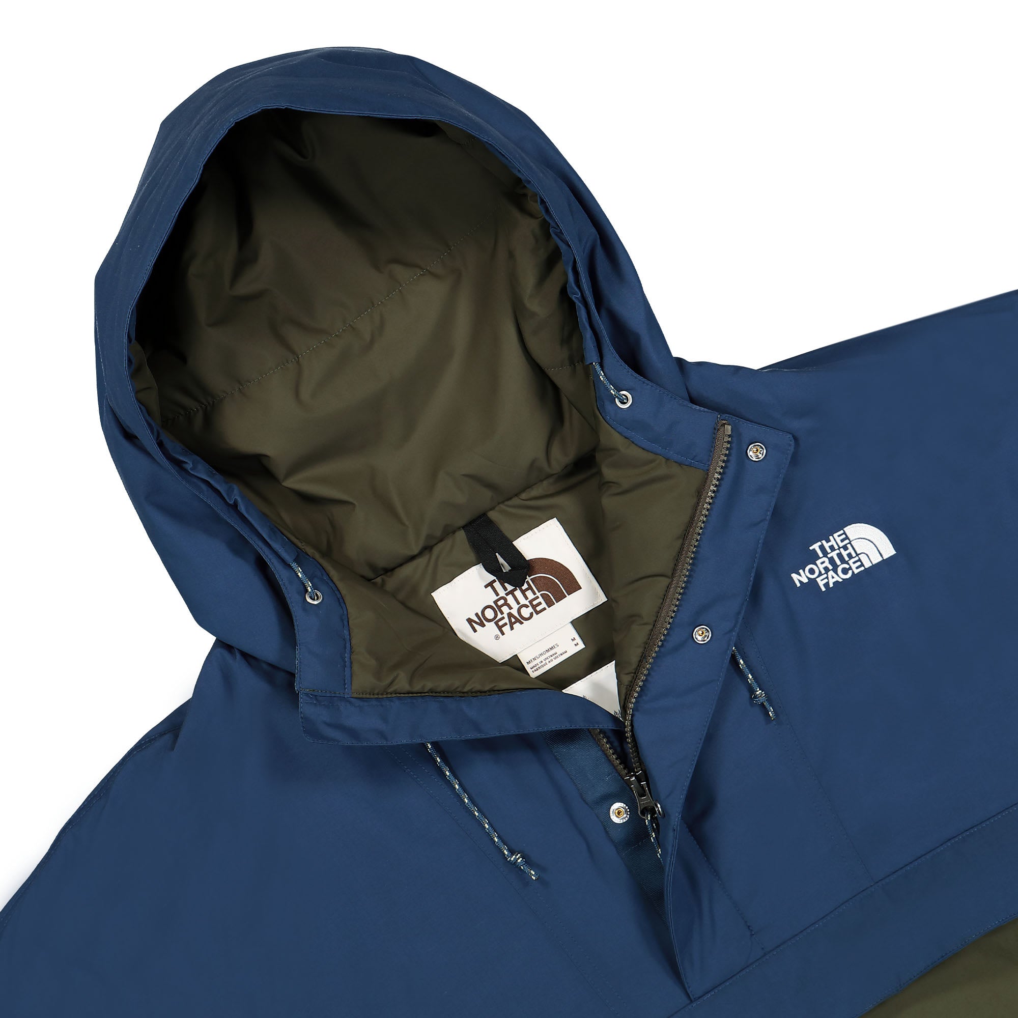The North Face M 78 LOW-FI HI-TEK Windjammer Jacket Blue / Green Jackets Close-up | Overkill