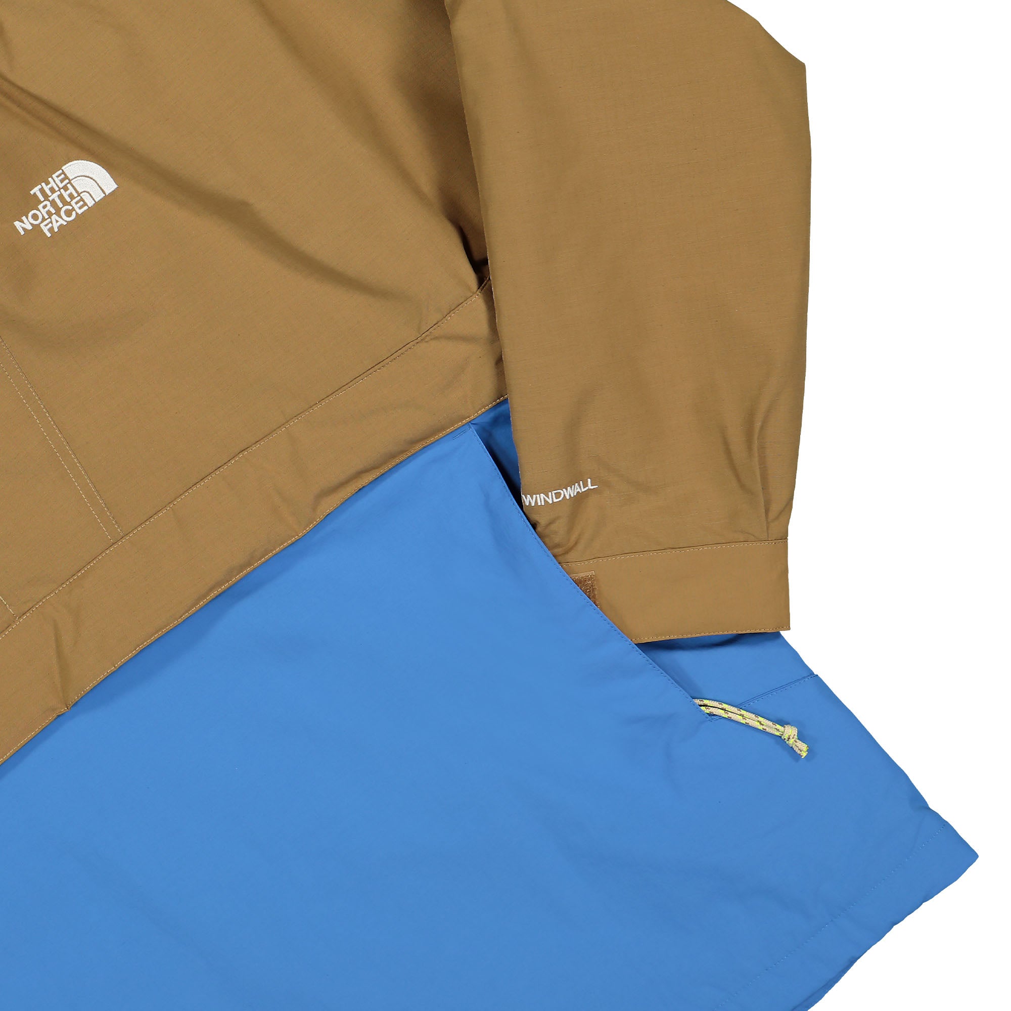 The North Face M 78 Low-Fi Hi-Tek Windjammer Jacket Utility Brown - Super Sonic Blue Jackets Detailfoto | Overkill