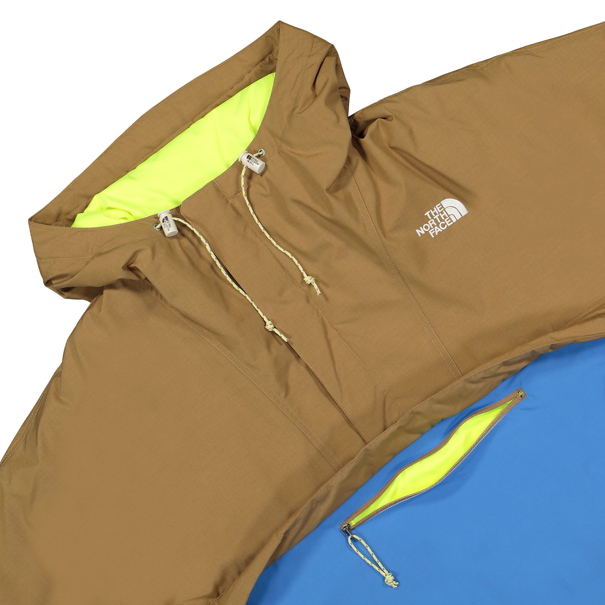 The North Face M 78 Low-Fi Hi-Tek Windjammer Jacket Utility Brown - Super Sonic Blue Jackets Detail view 1 | Overkill