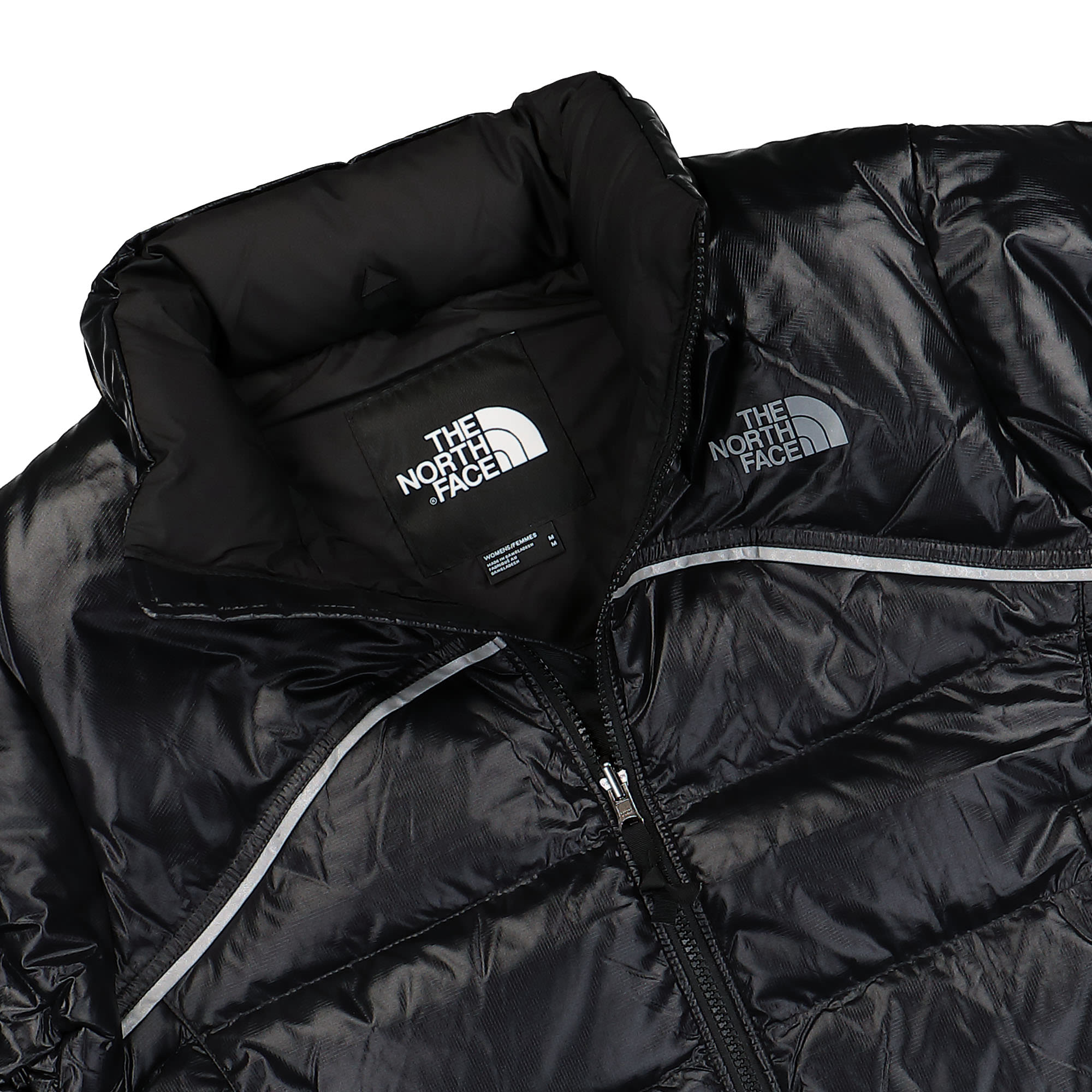 The North Face W 2000 Retro Nuptse Jacket TNF Black Puffer Jackets Close-up | Overkill