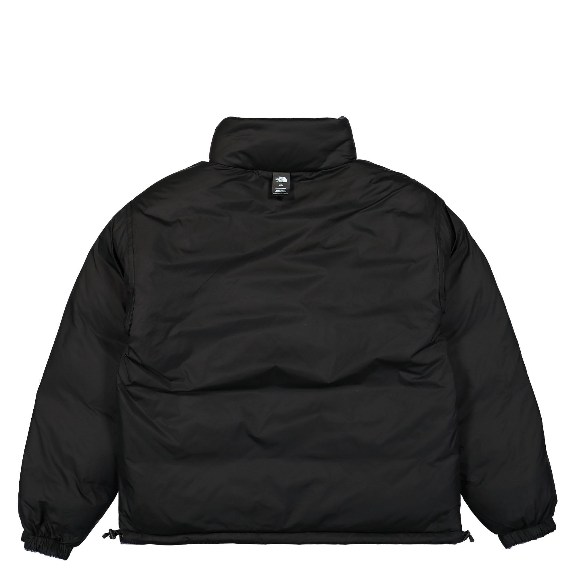 The North Face 1992 Reversible Nuptse Jacket Denim Blue / TNF Black Puffer Jackets Detailfoto | Overkill