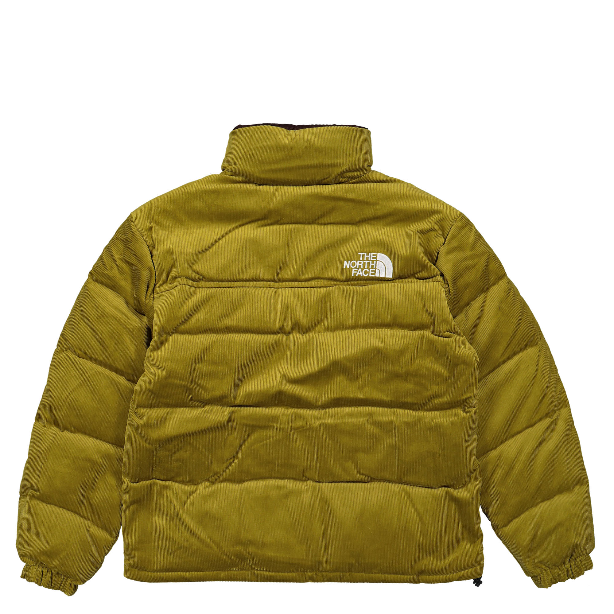 The North Face 1992 Reversible Nuptse Jacket Sulphur Moss / Coal Brown Puffer Jackets Material | Overkill