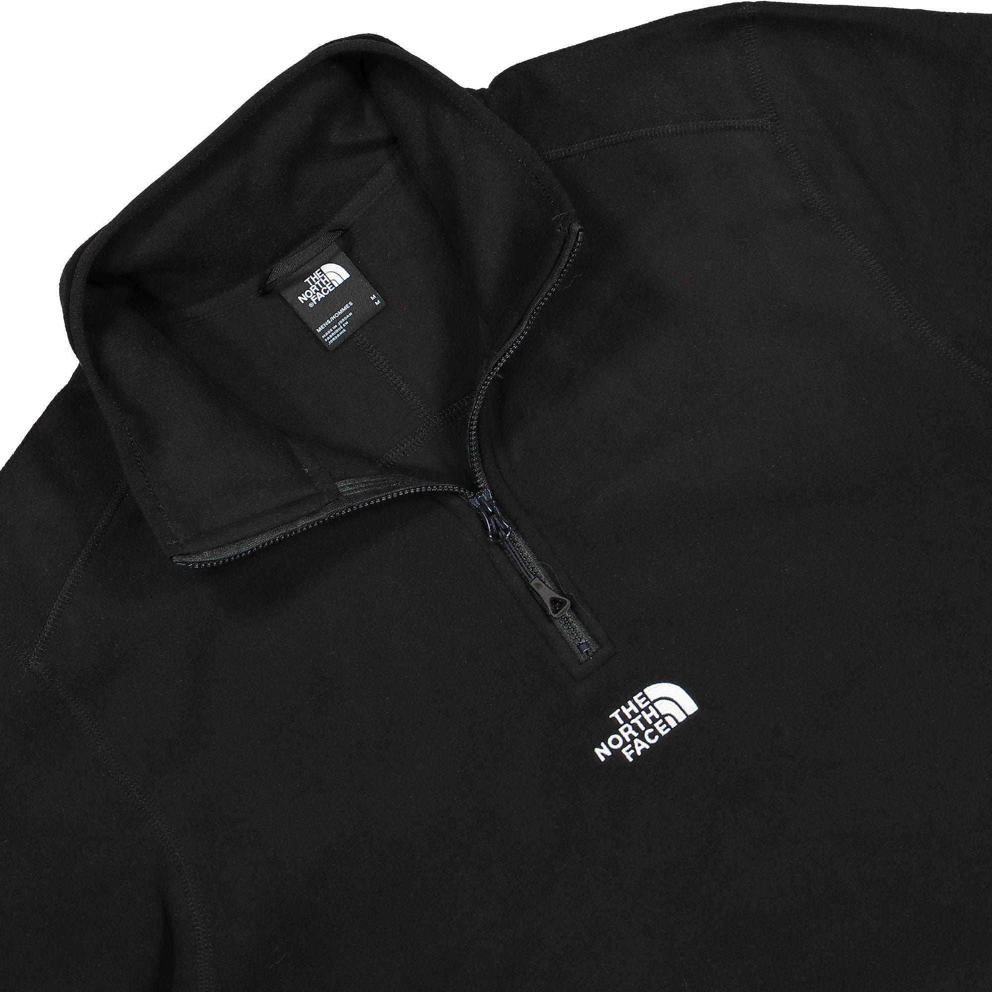 The North Face M Glacier 1/4 Zip Sweater TNF Black-NPF Sweatshirts Close-up | Overkill