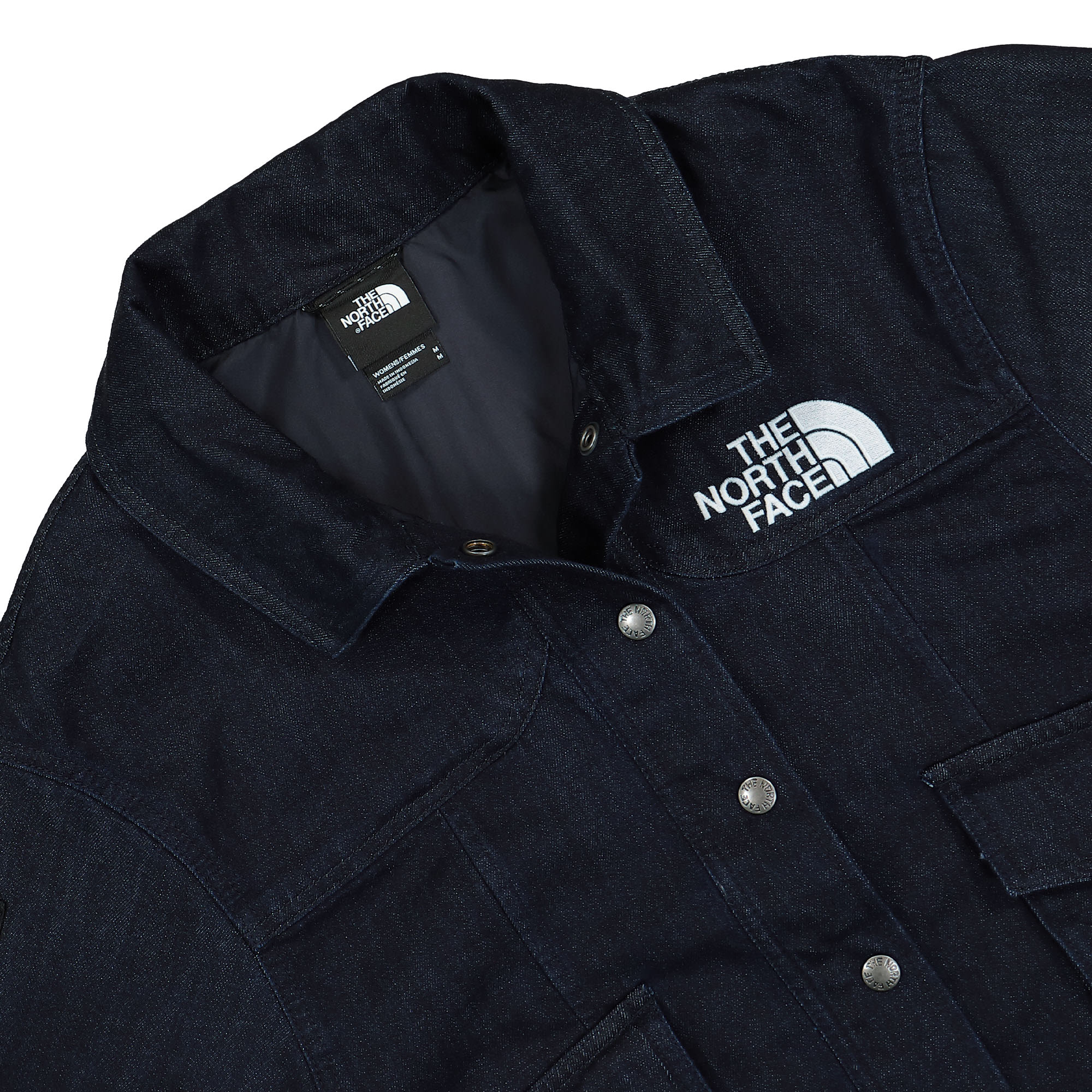 The North Face W Denim Jacket - AP Dark Indigo / Denim Wash Jackets Close-up | Overkill