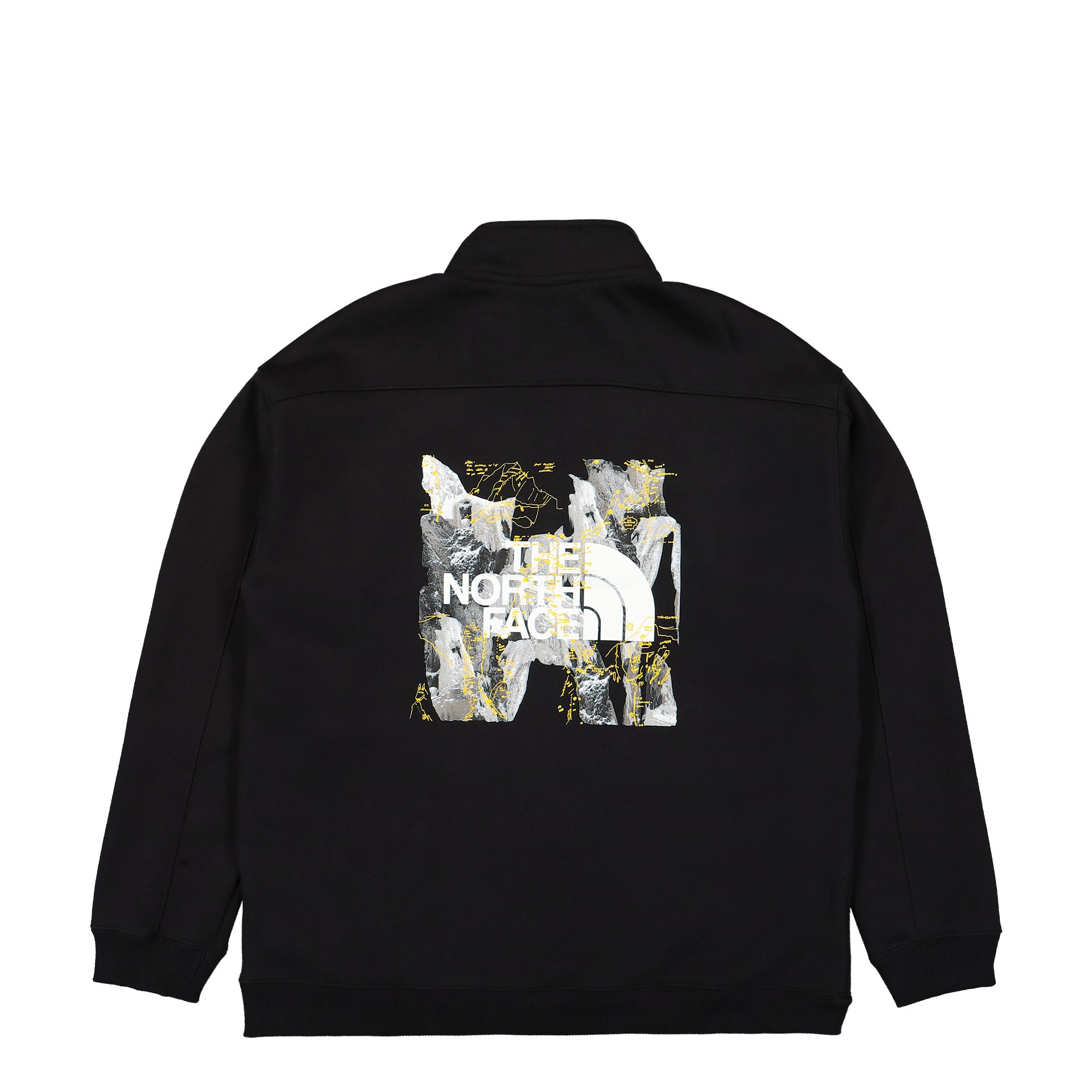 The North Face Heavyweight 1/4 Zip TNF Black - Baltoro Sweatshirts Close-up | Overkill