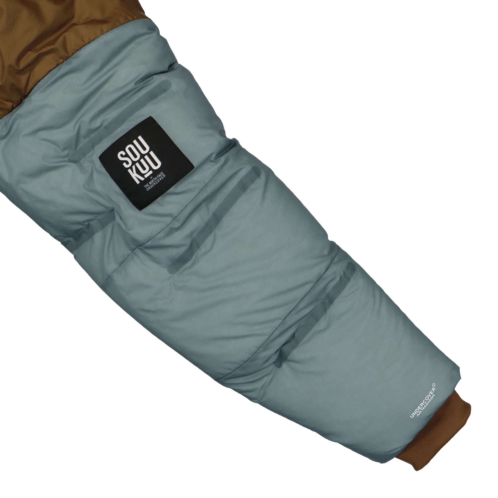 The North Face Undercover x The North Face Cloud Down Nuptse Jacket Sepia Brown / Concrete Grey Jackets Detail view 1 | Overkill